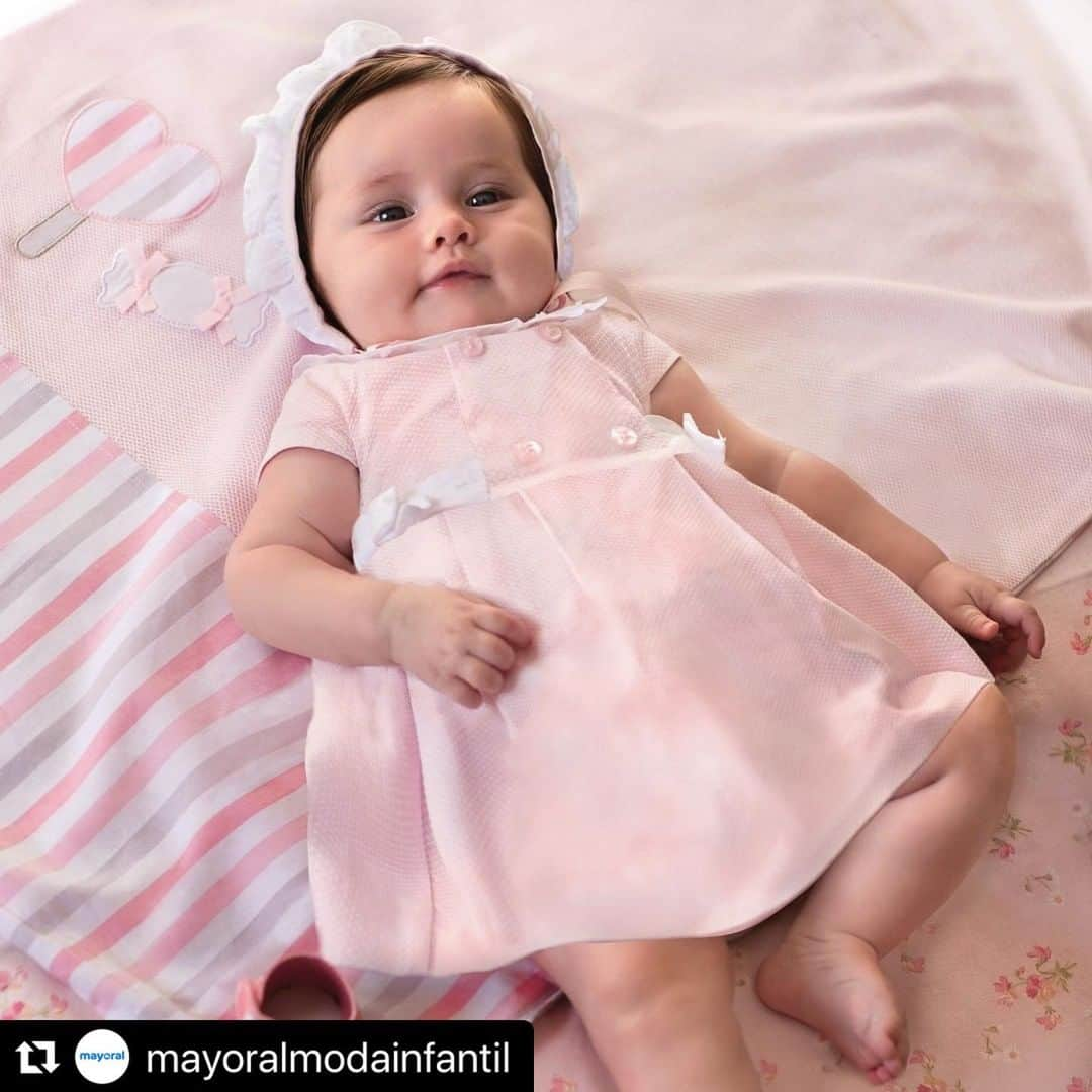 TAPPETのインスタグラム：「#Repost @mayoralmodainfantil with @make_repost ・・・ A fresh and pretty outfit, perfect to start the week off right! 💖 #Mayoral」