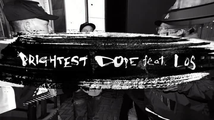 のインスタグラム：「Lyric Video DROP🏁 『BRIGHTEST DOPE feat. @losmoonwalker 』 - edit by @skolor , @fortune_farm art work by @naka.tomoka - #MABU #LOS #BRIGHTESTDOPE #YABAI」