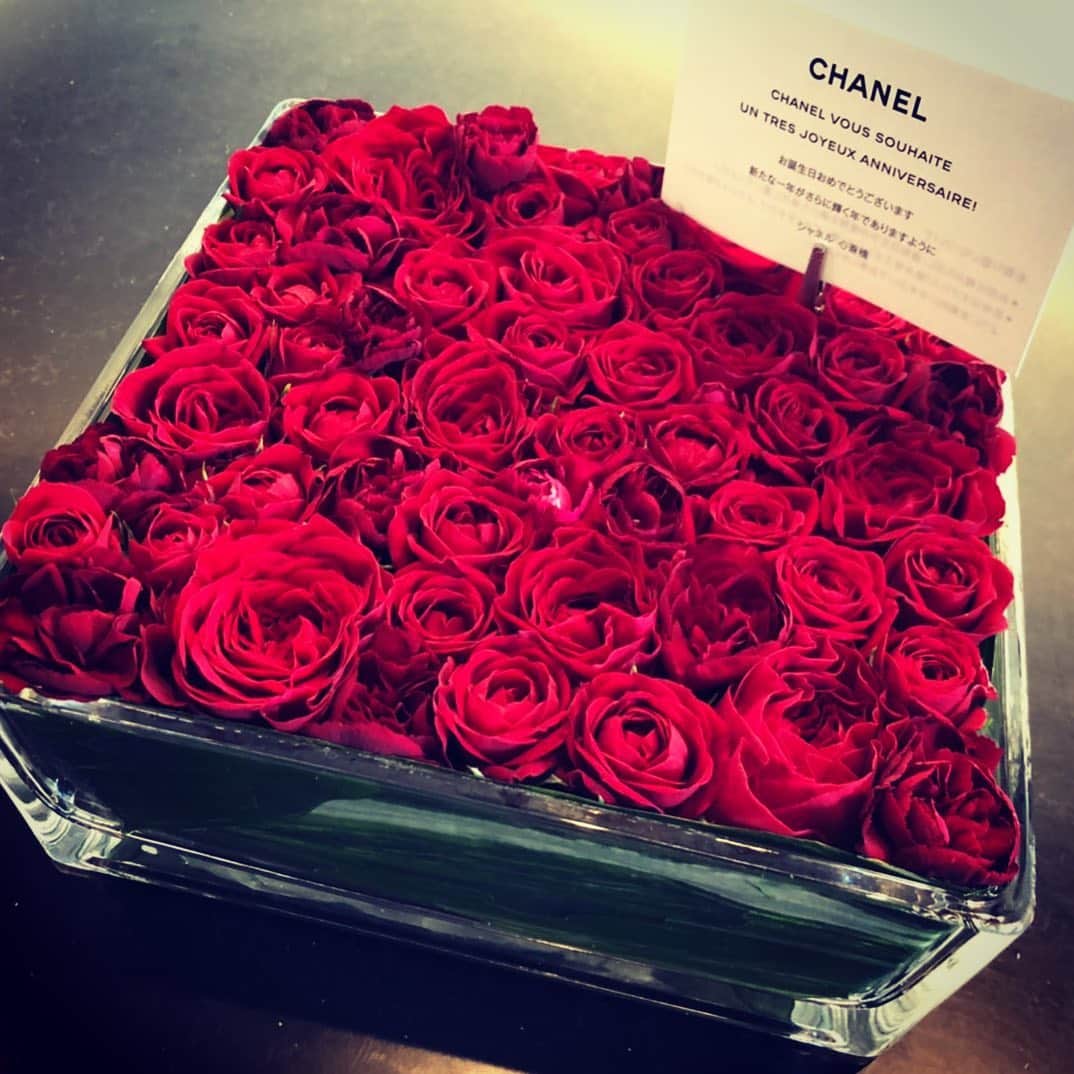 神王ＴＶさんのインスタグラム写真 - (神王ＴＶInstagram)「シャネルから、誕生日祝いの花束を頂きました！ ・ #シャネル #CHANEL #誕生日 #バラ　#薔薇 #rose」7月27日 21時25分 - ryo_kamio