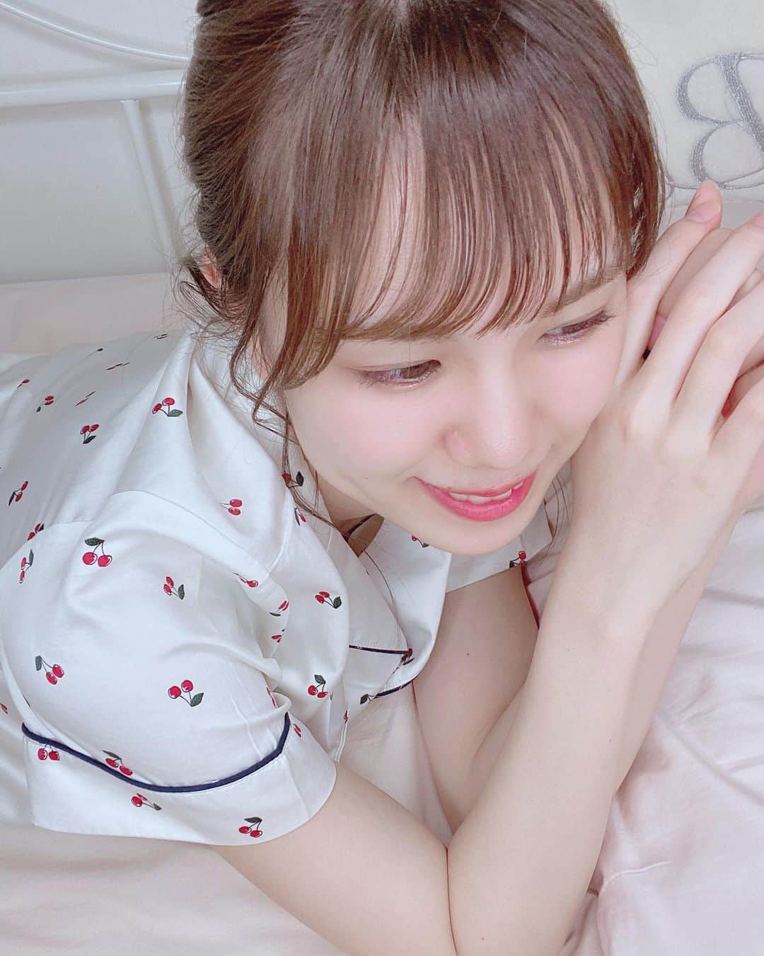 夢咲りりあさんのインスタグラム写真 - (夢咲りりあInstagram)「୨୧ ・ さくらんぼパジャマ🍒」7月27日 22時46分 - yumesakiriria12