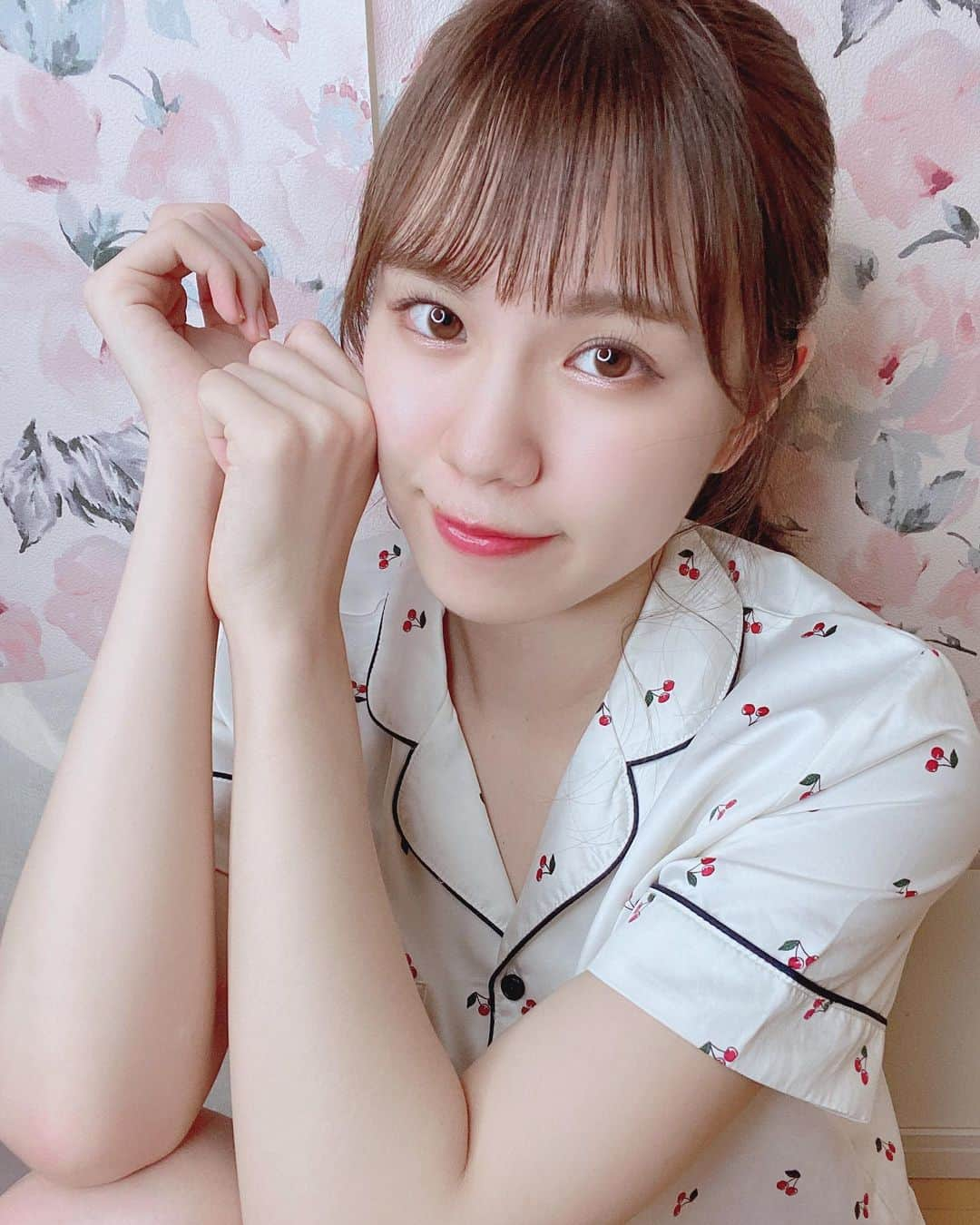 夢咲りりあさんのインスタグラム写真 - (夢咲りりあInstagram)「୨୧ ・ さくらんぼパジャマ🍒」7月27日 22時46分 - yumesakiriria12