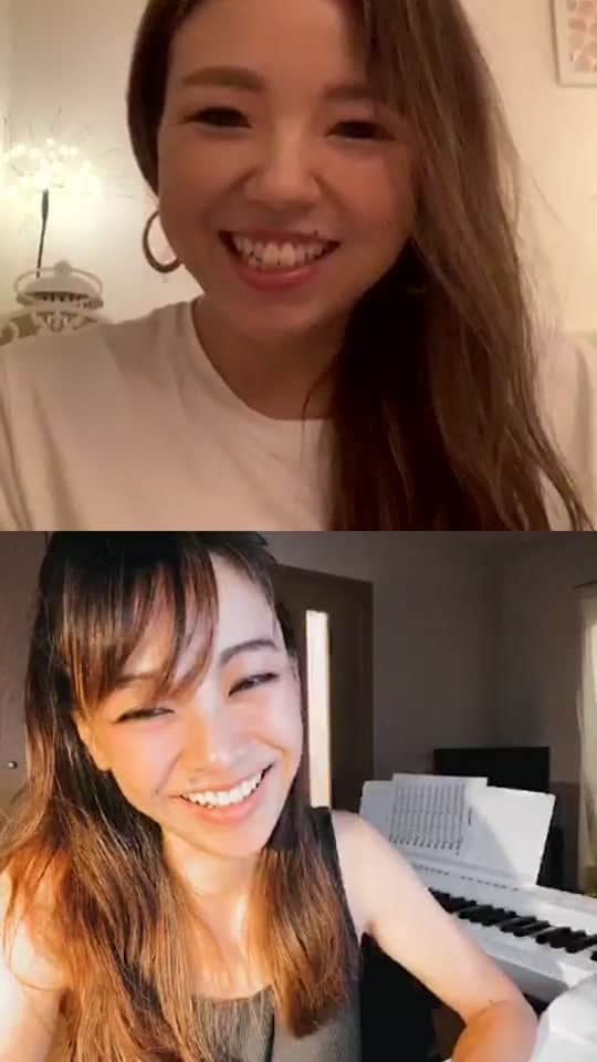 宏実のインスタグラム：「@mari_ishida ちゃんと 初めてのロングトークw 8/1に開催される" SUMMER JAM NIGHT" についてや、お互いの普段の話など話してます！」