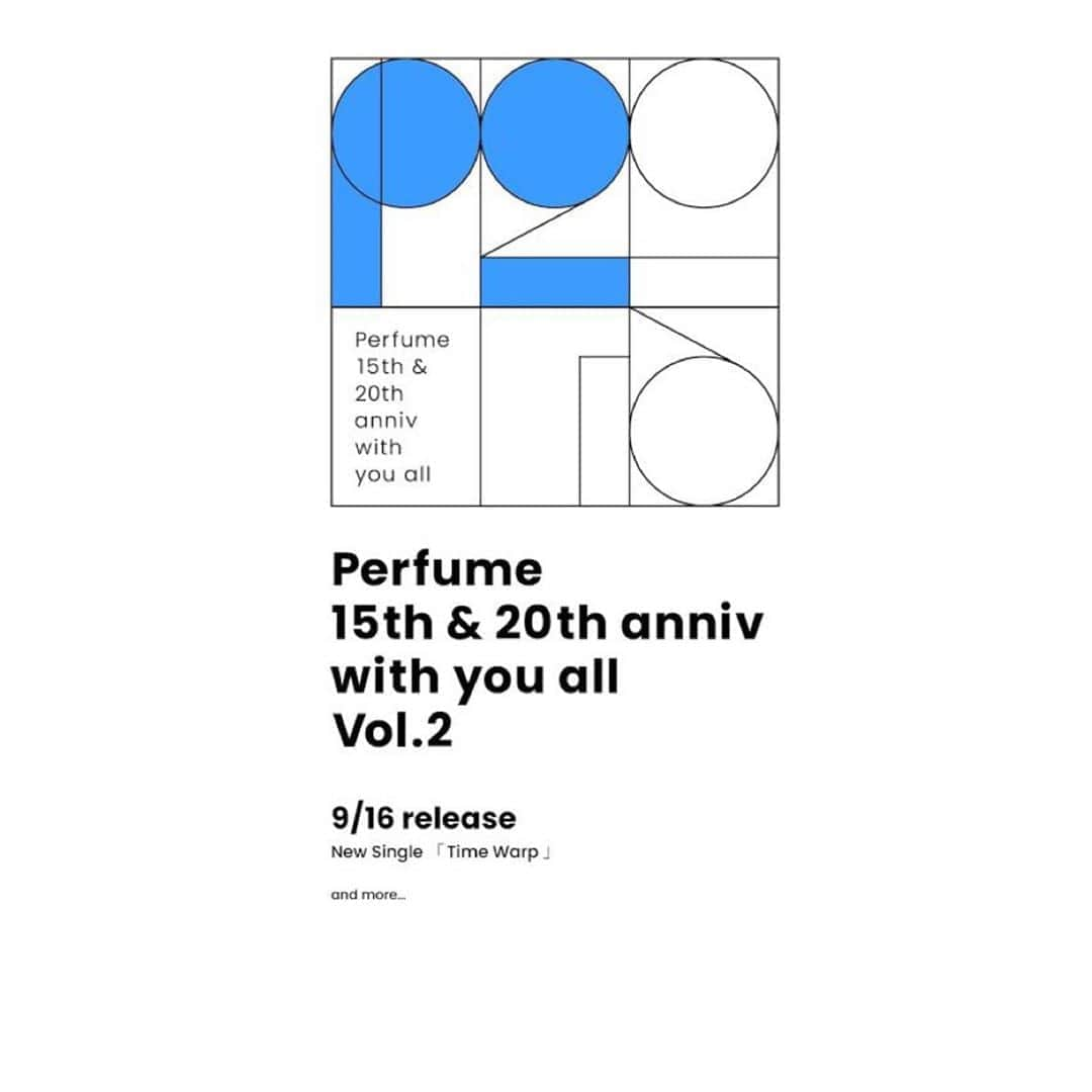 Perfumeさんのインスタグラム写真 - (PerfumeInstagram)「「Perfume 15th&20th anniv with you all」 Vol.2として発表になったのは9/16(水)発売のNew Single 「Time Warp」!! このあともまだまだ発表は続きます✨ 予約はプロフィールのリンクから！  Perfume’s new single “Time Warp” is confirmed for release on September 16, as Vol. 2 of the anniversary project “Perfume 15th&20th anniv with you all”✨ Stay tuned for more to come! Pre-order link in bio. #prfm」7月28日 0時03分 - prfm_official