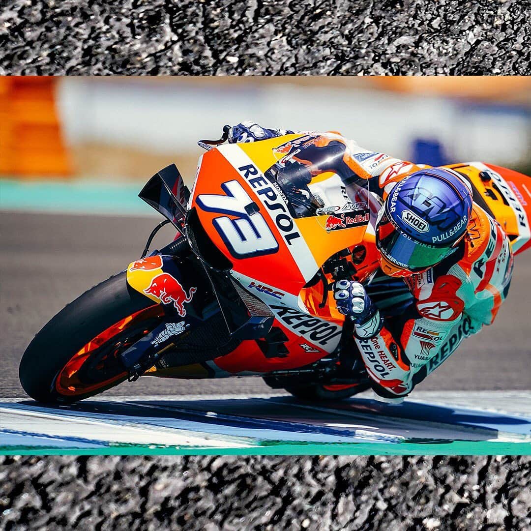 レプソル・ホンダのインスタグラム：「7️⃣3️⃣ The Week That Was ⬅️⬅️ ⠀⠀⠀⠀⠀⠀⠀⠀⠀ #LastWeek #TheReturn #AndaluciaGP #MotoGP #RidingForThem #MotoGPIsBack #MotoGP #AM73 #AlexMarquez73 #Racing #Repsol #Honda #Racing #RepsolHonda #HRC #RC213V #ThePowerOfDreams #Racing #Motorcycle #Team #OneHeart #PushingAheadTogether」