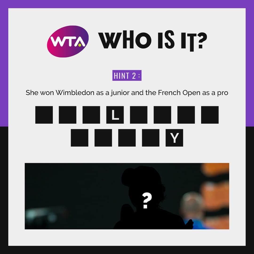 WTA（女子テニス協会）さんのインスタグラム写真 - (WTA（女子テニス協会）Instagram)「Can you guess who? 🧐  Swipe for hint 2 & the answer 👉」7月28日 1時41分 - wta