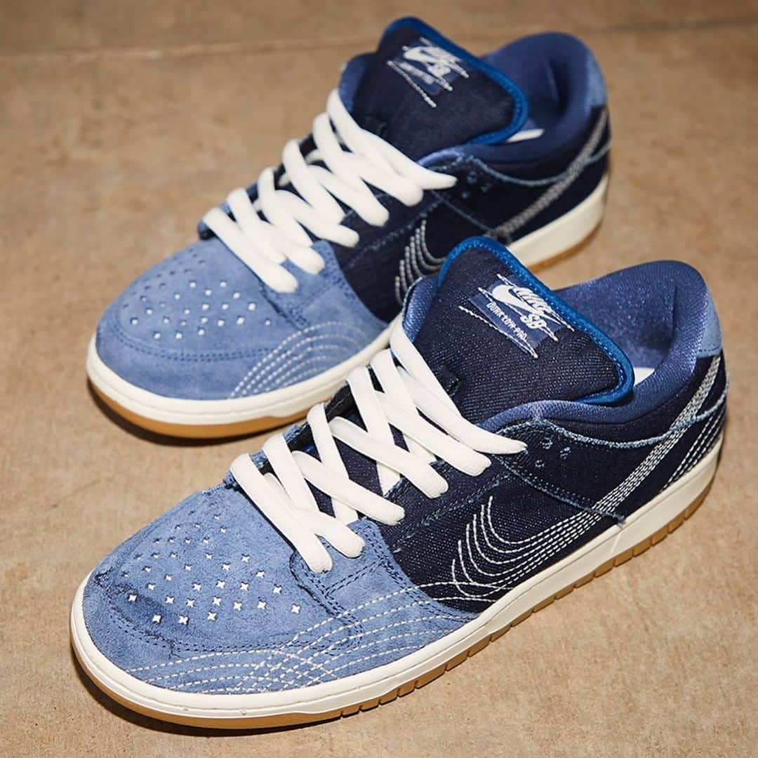 Sneaker Newsさんのインスタグラム写真 - (Sneaker NewsInstagram)「Good news - the Nike SB Dunk Low "Sashiko" is headed for a release on August 1st exclusively in Europe. There are, however, other models included in this meticulously embroidered series such as the Blazer Mid, Janoski, and even the Kyrie S2. Link in bio for a closer look.」7月28日 2時01分 - sneakernews