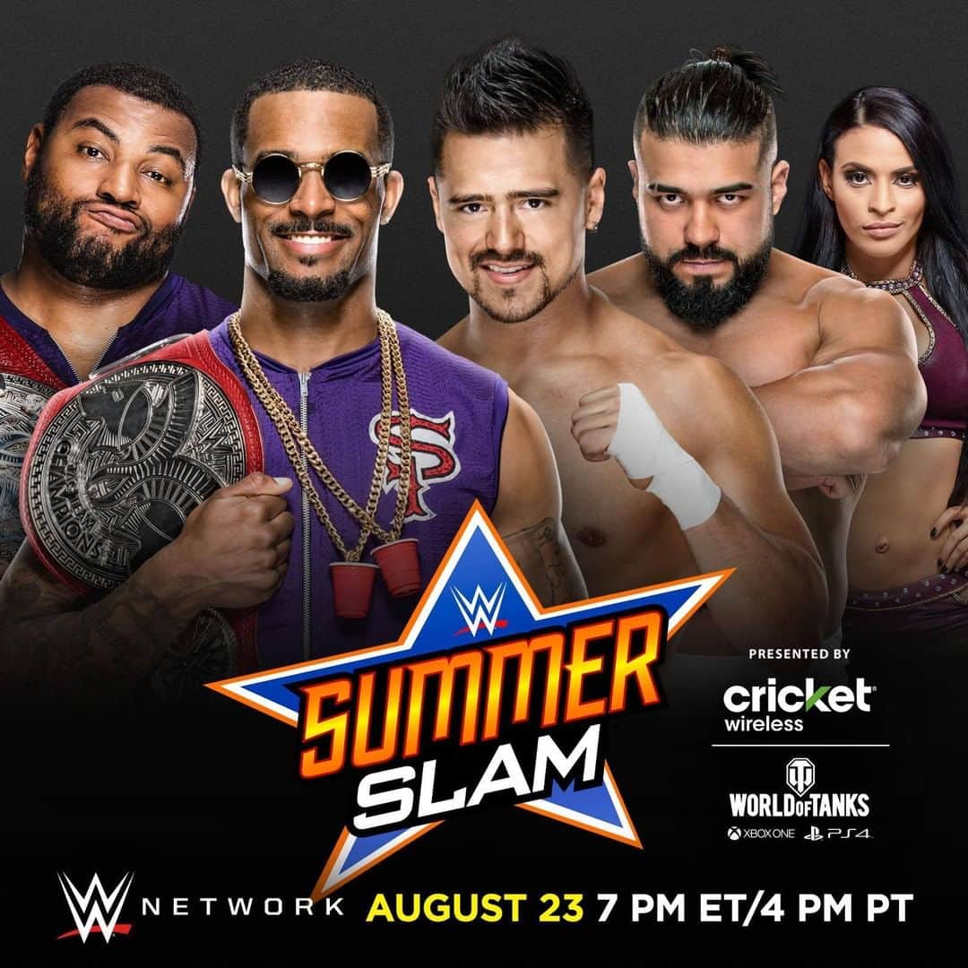 WWEさんのインスタグラム写真 - (WWEInstagram)「#SummerSlam is already 🔥🔥🔥 as @randyorton will challenge @dmcintyrewwe for the #WWEChampionship, and The #StreetProfits will defend the #WWERaw #TagTeamTitles against @andradalmas & @_garzajr!」7月28日 13時00分 - wwe