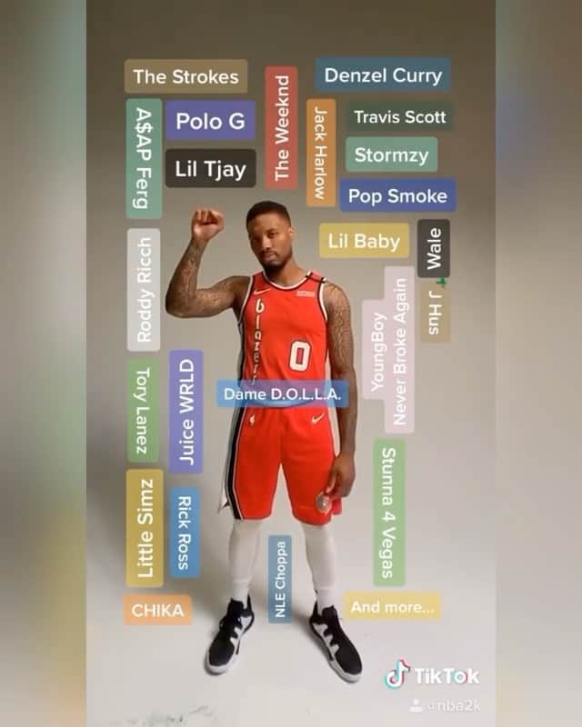 デイミアン・リラードのインスタグラム：「🚨 @nba2k just announced the initial soundtrack for #NBA2K21. Hyped to have my music be a part of a soundtrack with all these great artists. On the cover and on the soundtrack! My track “Did To It” (featuring @brookfieldduece and produced by @nathansounds) is exclusive to this year’s game. More #DameDOLLA x #NBA2K21 news to come in the future! #FrontPageMusic @frontpagehits」