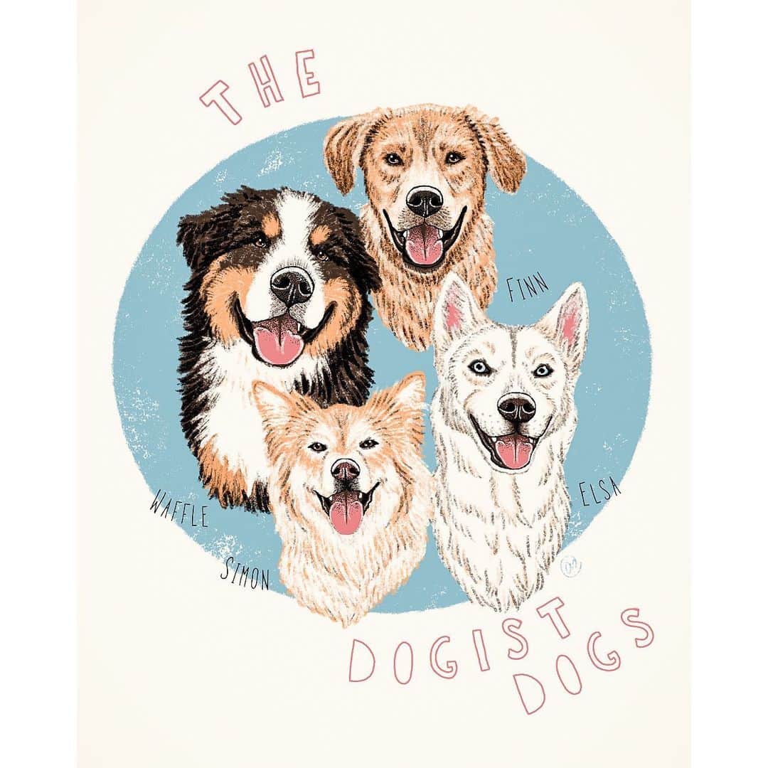 The Dogistさんのインスタグラム写真 - (The DogistInstagram)「ANNOUNCEMENT: We will be making a DOGIST DOGS T-SHIRT! But we need your help. We asked six artists to create illustrations featuring all four pups, and now YOU will pick the winning design! We’ll all vote on the design and then the shirt’s color. All the entries are included above in no particular order. Voting will begin TOMORROW! Who’s ready to rock a brand new #TeamDogist shirt? 🙋‍ . Special thanks to our amazing artists: @izzyyyydoesart, @alexislyneillustrations, @strederlines, @eryportraits, @sophiespetportraits and @ehuber123!」7月28日 6時02分 - thedogist