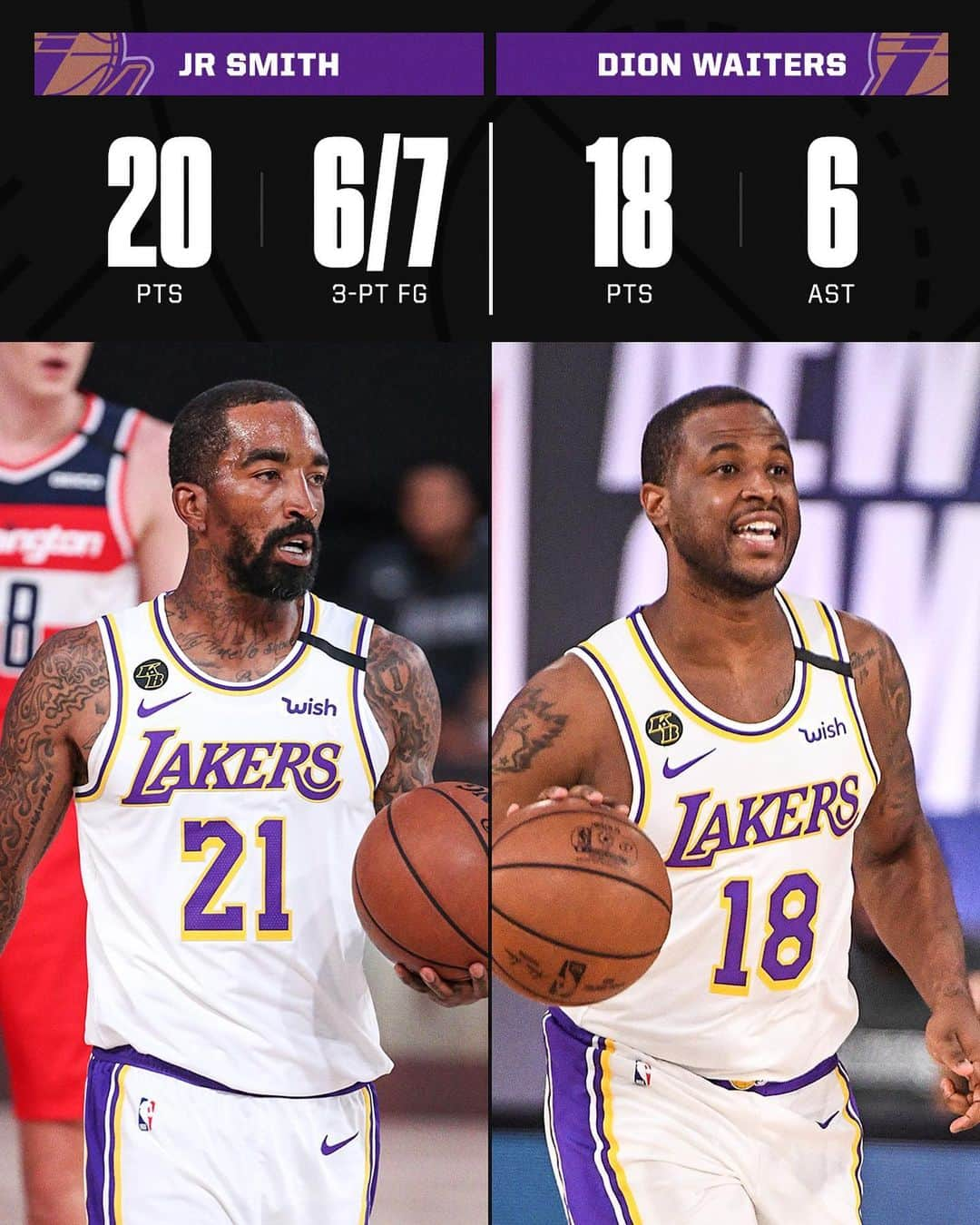 espnさんのインスタグラム写真 - (espnInstagram)「The newest Lakers were feeling it 🔥」7月28日 6時41分 - espn