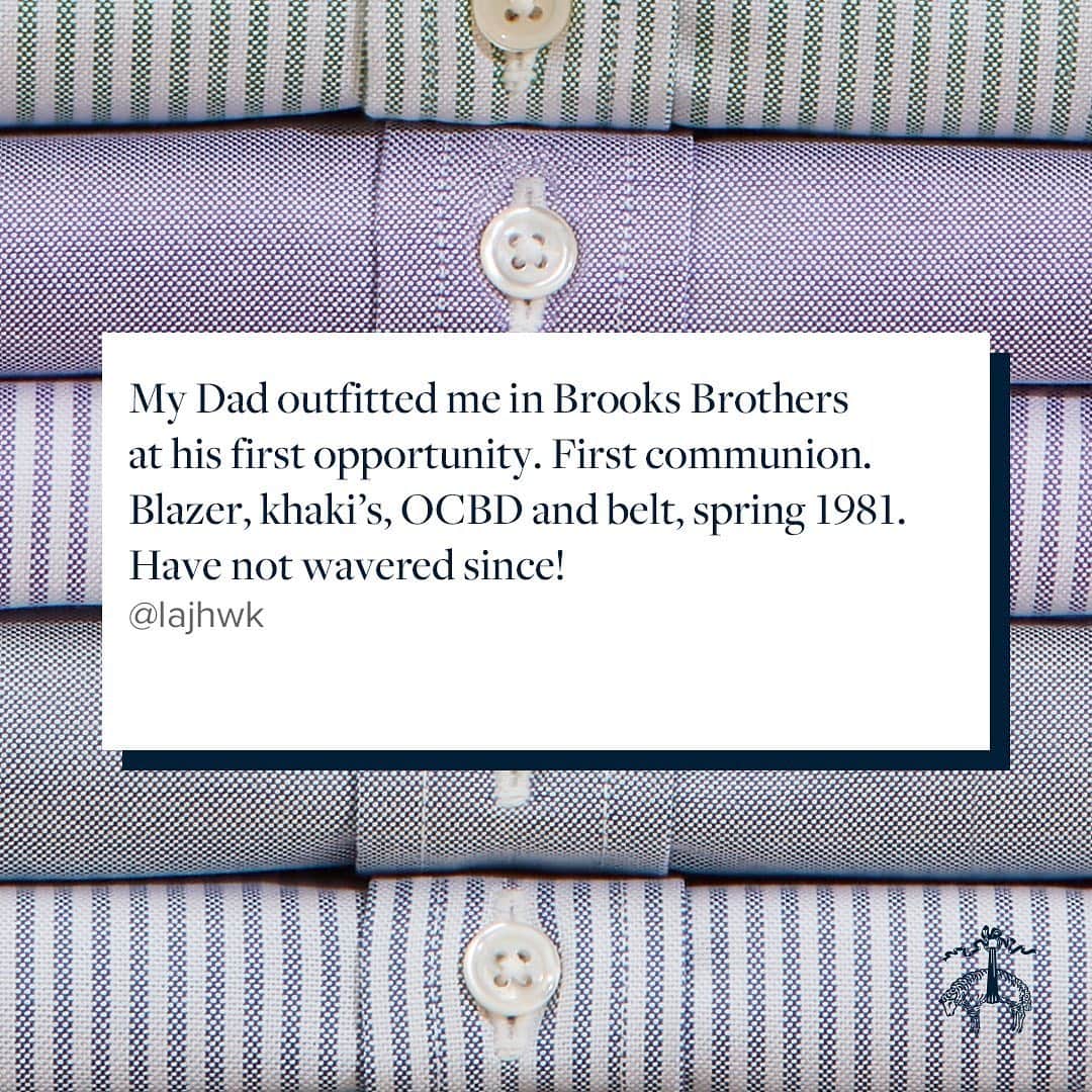 ブルックスブラザーズさんのインスタグラム写真 - (ブルックスブラザーズInstagram)「You'll never forget your first time in a #BrooksBrothers Original Polo® Button-Down Oxford #OCBD #MondayMotivation」7月28日 7時06分 - brooksbrothers