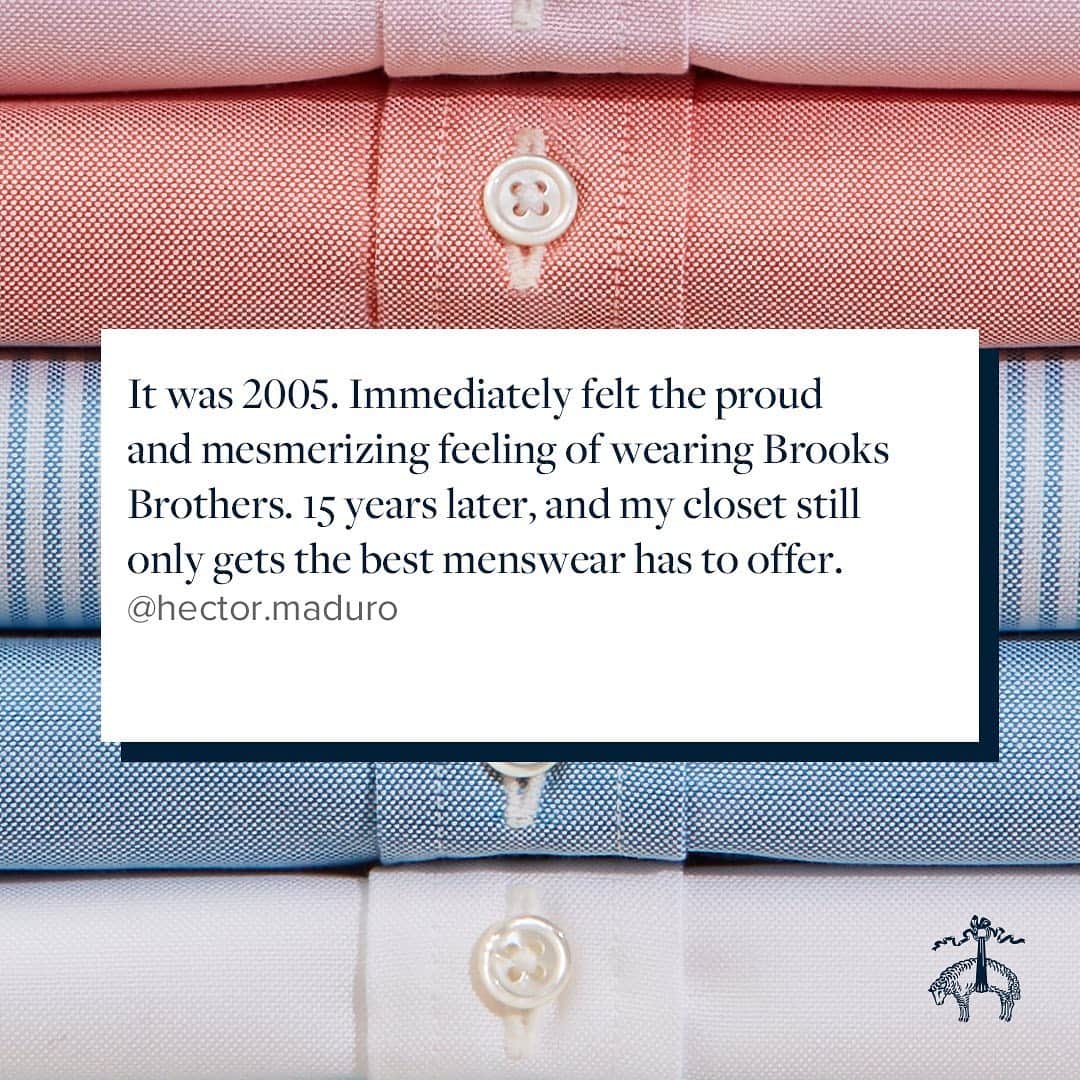 ブルックスブラザーズさんのインスタグラム写真 - (ブルックスブラザーズInstagram)「You'll never forget your first time in a #BrooksBrothers Original Polo® Button-Down Oxford #OCBD #MondayMotivation」7月28日 7時06分 - brooksbrothers