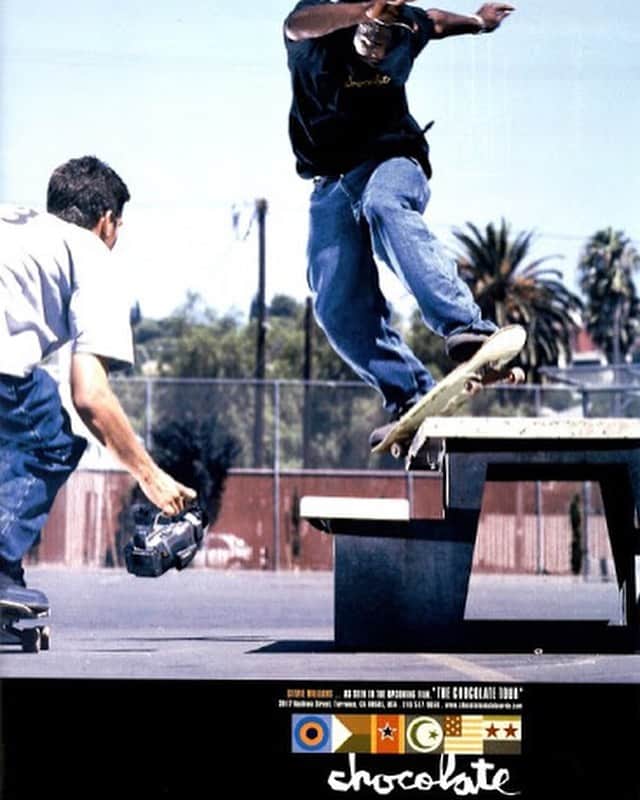 The Berricsさんのインスタグラム写真 - (The BerricsInstagram)「@steviewilliams epic line for a @chocolateskateboards commercial after he joined the team in 1999. Stevie always had his sights set on the Girl/Chocolate team and after most of the team members watched his sponsor me tape featuring several NBDs at Pier 7, Rick Howard welcomed Stevie with open arms, despite his street reputation, a fact that he is forever grateful for. His time with Chocolate was so influential he has the brand tattooed across his arm and he states “I would never get rid of this chocolate tattoo because that shit is still in my heart.” 🍫❤️ Signed Stevie Williams boards will be in the canteen at 5pm PST! #skateboardingisfun #berrics #aprociation #berricsaprociation」7月28日 7時09分 - berrics