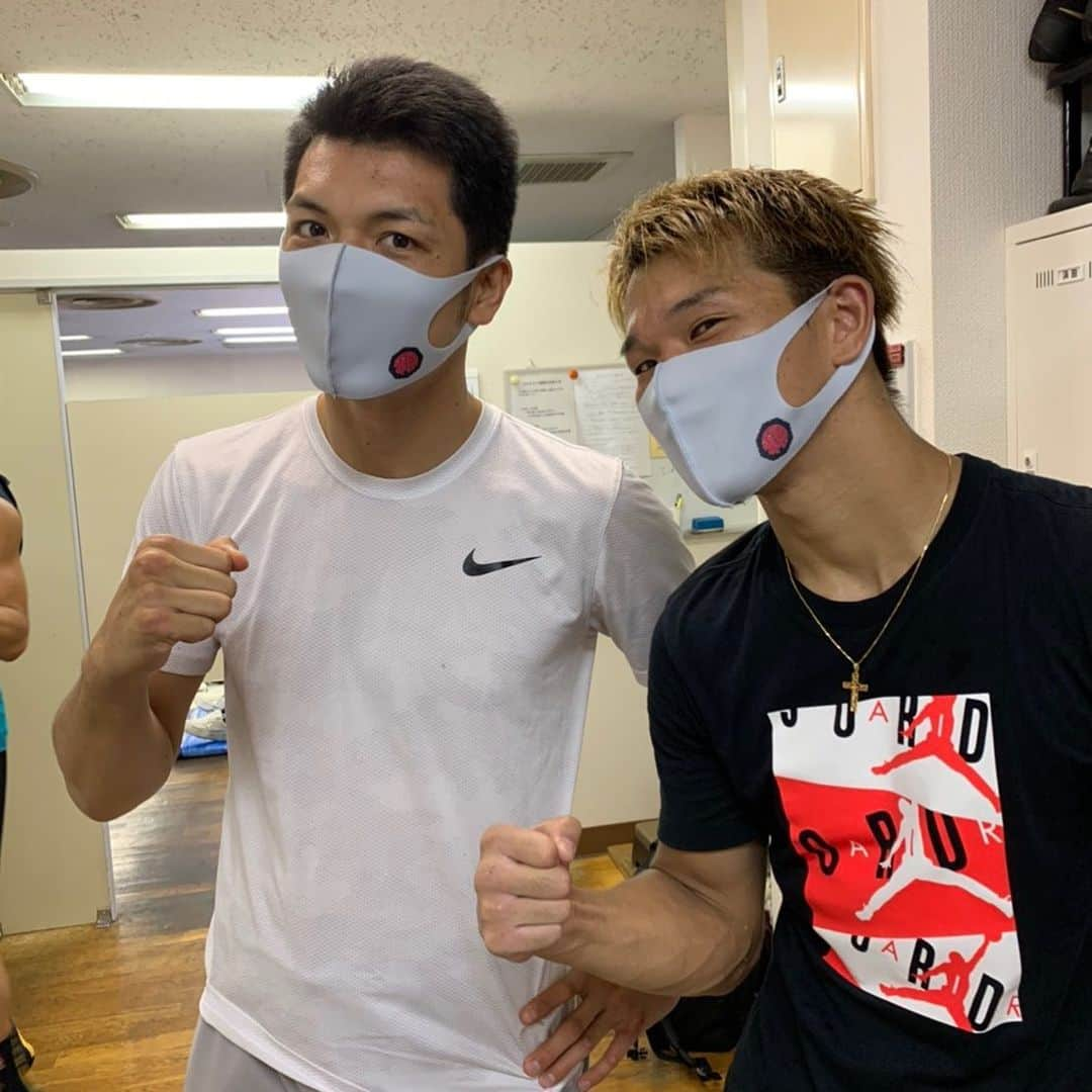 村田諒太さんのインスタグラム写真 - (村田諒太Instagram)「尾川がくれた帝拳マスクで今日も頑張ります！ 非売品です 尾川ありがとう #帝拳 #マスク #尾川堅一  #kenichiogawa」7月28日 8時20分 - ryota_murata_official