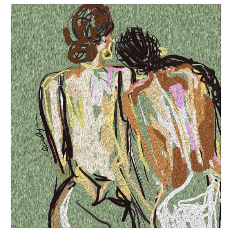 ローラ・ヴァンダーヴォートさんのインスタグラム写真 - (ローラ・ヴァンダーヴォートInstagram)「Another beautiful piece by @lindsaybriadams Titled We > Me. Please checkout her work!! 😍 Also, CONGRATS ON THE ENGAGEMENT LINDSAY!💕💕💕💕💕 . . . . . . . . . #women #love #art」7月28日 8時21分 - lauravandervoort
