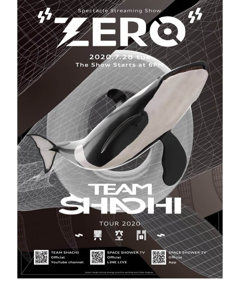 masasucksのインスタグラム：「TEAM SHACHI(シャチ)のみんなとぶっカマすぞー‼️🤘🏻🤘🏻🤘🏻  TEAM SHACHI TOUR 2020〜異空間〜： Spectacle Streaming Show “ZERO” 2020年7月28日（火）18:00 配信スタート  ▼TEAM SHACHI Official YouTube channel https://youtu.be/khvgMpFbcq8  ▼SPACE SHOWER TV Official LINE LIVE https://live.line.me/channels/52/upcoming/14181859  ▼スペシャアプリ https://app.spaceshower.jp/  【出演】 TEAM SHACHI ブラス民 Gt. masasucks（FULLSCRATCH / the HIATUS / RADIOTS / J BAND） Ba. MIYA Dr. Tatsuya（Crossfaith） ゲストGt. ヒダカトオル（THE STARBEMS/ex-BEAT CRUSADERS） ゲストRAP. MCU（KICK THE CAN CREW）  ※無観客ライブ配信の実施に伴いメンバー、スタッフ関係者は新型コロナウイルス感染対策について ・厚生労働省の新型コロナウイルス感染症対策の基本方針ガイドラインに沿った上で作業・実施致します。  #TEAMSHACHI #シャチZERO #streaminglive」