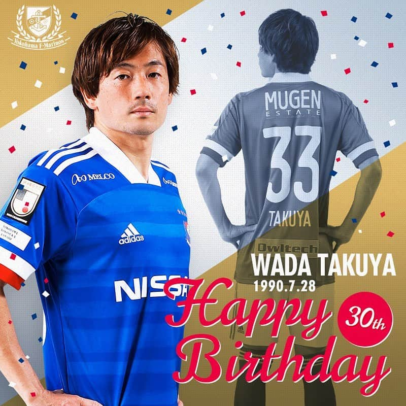 横浜F・マリノスさんのインスタグラム写真 - (横浜F・マリノスInstagram)「. Happy Birthday! @takuyawada33  #fmarinos #和田拓也 #誕生日おめでとう #happybirthday」7月28日 9時06分 - yokohamaf.marinos