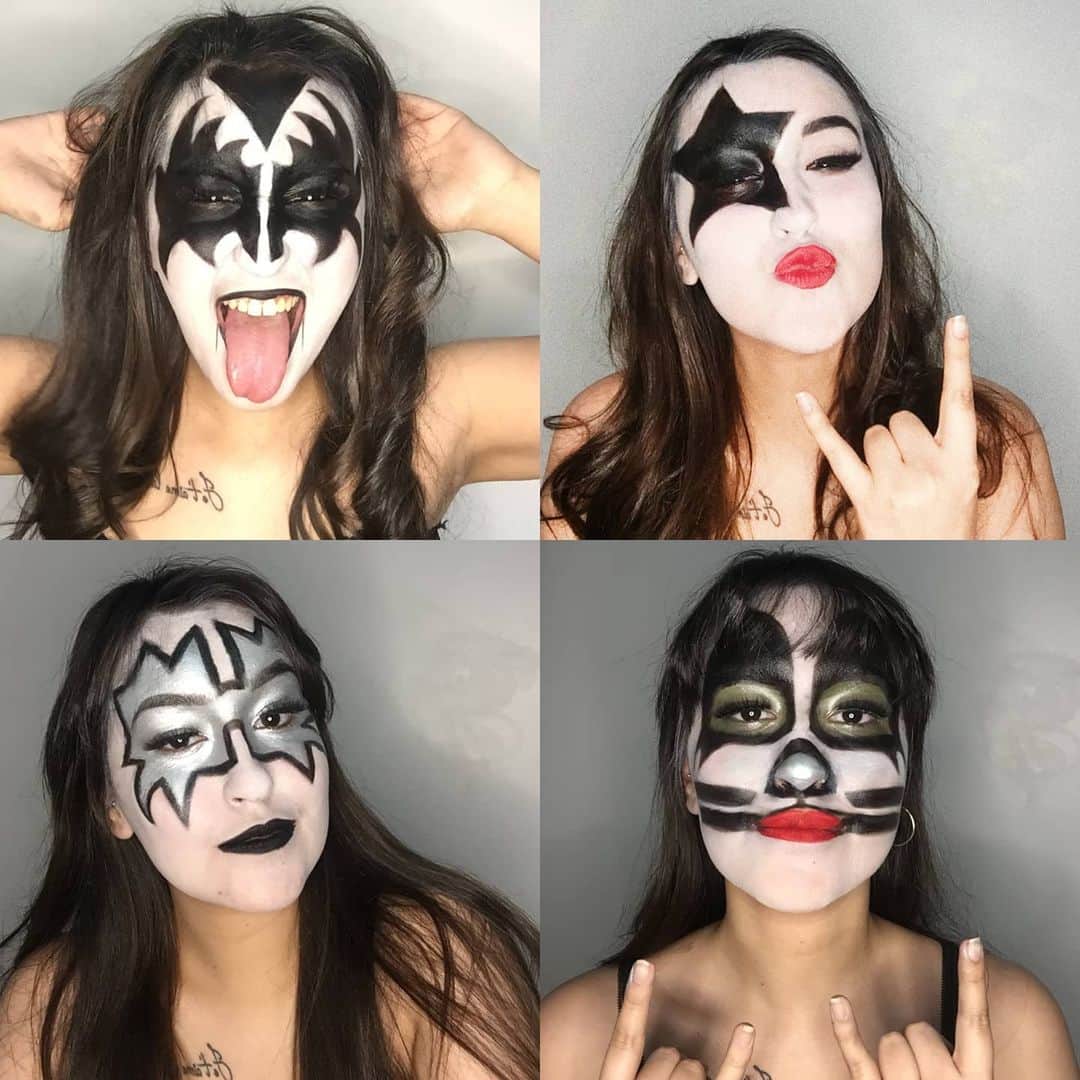 KISSさんのインスタグラム写真 - (KISSInstagram)「#KISSARMYROCKS! #KISS fan Gabrielle Nagildo rockin' the #Demon, #Starchild, #Spaceman, & #Catman makeup. Awesome!  Let's see your KISS makeup talents, #KISSARMY! Send photos to www.KISSOnline.com/letters」7月28日 9時19分 - kissonline