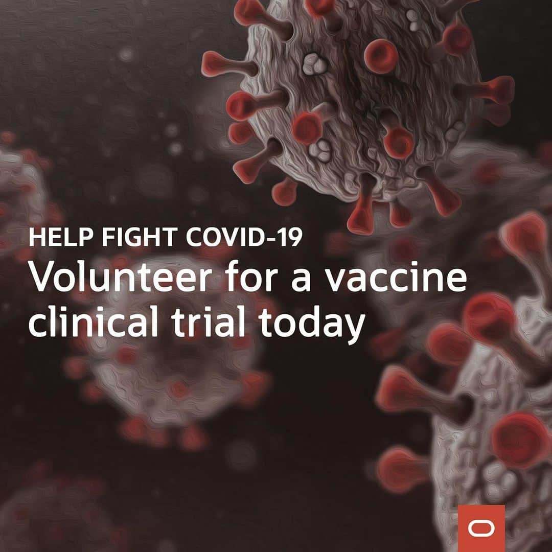 Oracle Corp. （オラクル）さんのインスタグラム写真 - (Oracle Corp. （オラクル）Instagram)「Help fight #COVID19. We’re proud to support the @nihgov COVID-19 vaccine clinical trials and the goal of registering a million volunteers in the US for large-scale testing. Volunteer and share. Link in bio.」7月28日 10時07分 - oracle