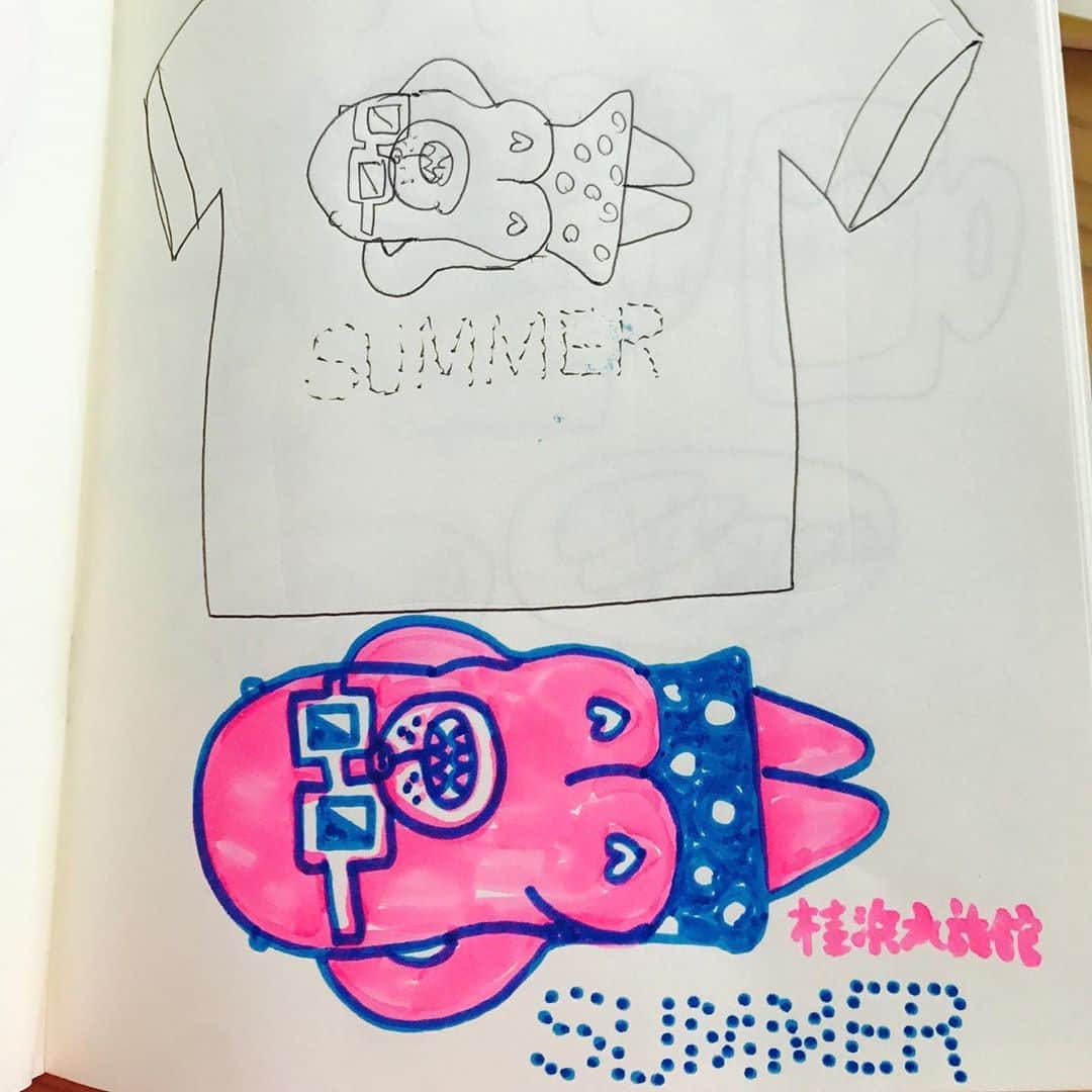 デハラユキノリのインスタグラム：「夏に着たいTシャツ #おとどちゃん  #桂浜水族館」