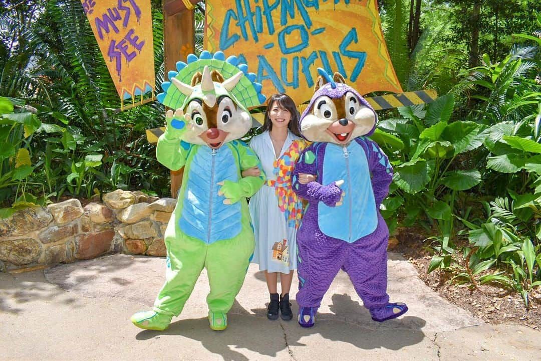 矢部あやのインスタグラム：「201905 WDW3day チデザウルス最高すぎ♡ ・ #waltdisneyworld #WDW #WDW2019 #animalkingdom #AK #AK2019 #charactergreeting」