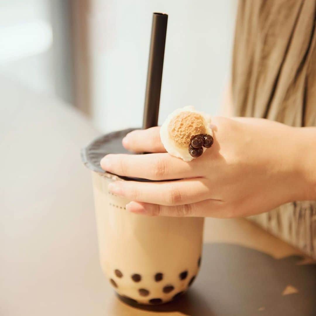 のインスタグラム：「◯●◯﻿ ﻿ All I want for Summer day is Bubble Tea 🤍﻿ ﻿ #qpot #sweet #madeinjapan #bubble #milktea #matcha #japan」