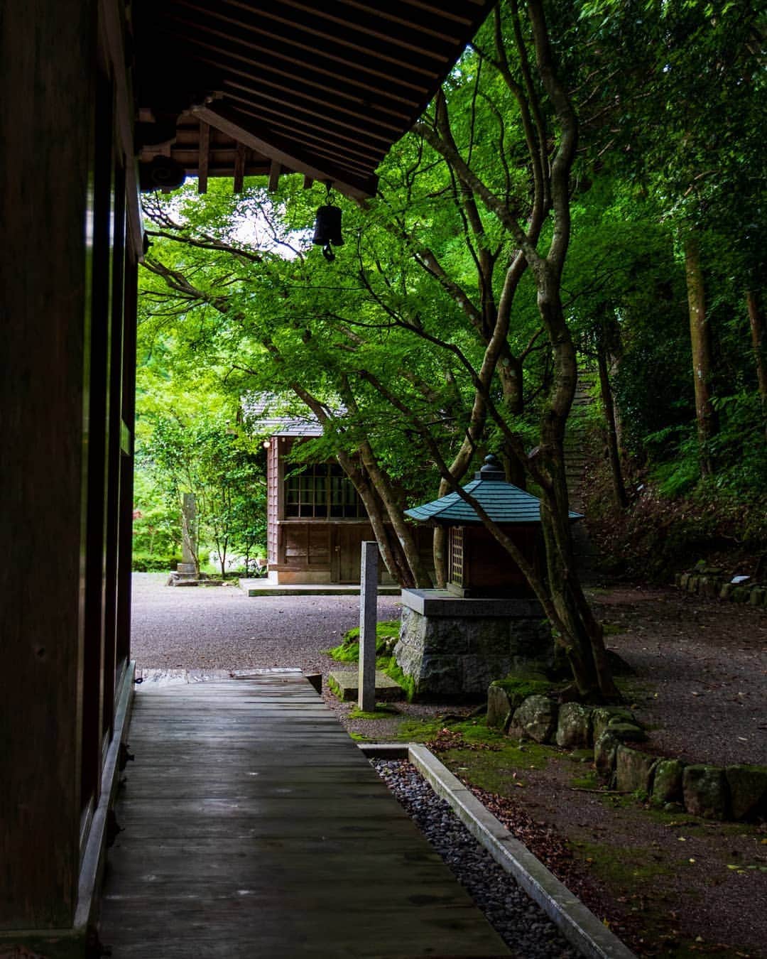 鹿児島よかもん再発見のインスタグラム：「冠岳花川砂防公園、冠岳神社そばにある大師堂へ(^-^)/  紅葉の時期によく行く場所ですが、前回投稿の花川焼次郎工房さんのそばにあるので訪ねてみました。  紅葉が美しい場所は緑も美しいですね。  #鹿児島 #鹿児島観光 #いちき串木野市  #いちき串木野市観光  #冠岳 #冠岳神社 #冠岳花川砂防公園 #鹿児島の風景 #kagoshima #kagoshimaphotograph  #japan」