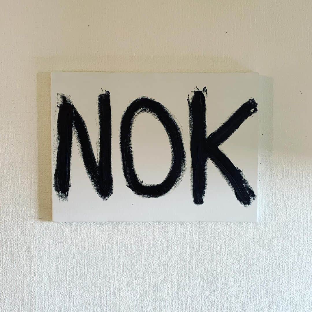 KEN KAGAMIさんのインスタグラム写真 - (KEN KAGAMIInstagram)「NO&OK  2020   oil on canvas」7月28日 13時18分 - kenkagami