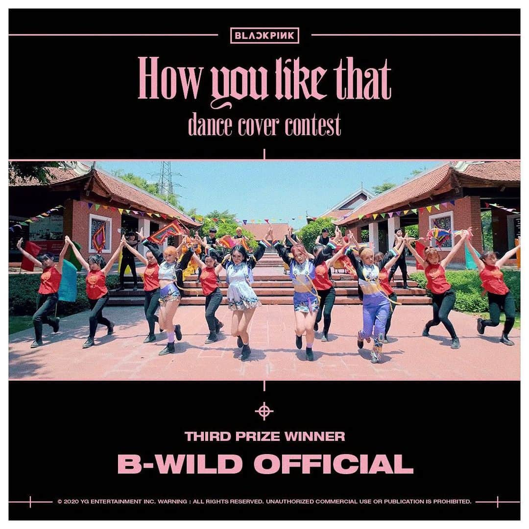 BLACKPINKさんのインスタグラム写真 - (BLACKPINKInstagram)「[BLACKPINK ‘How You Like That’ DANCE COVER CONTEST WINNER ANNOUNCEMENT]⠀ ⠀ This is an announcement of the winners for [BLACKPINK ‘How You Like That’ DANCE COVER CONTEST]!⠀ ⠀ We would like to thank everyone for your dedicated interest and participation. ⠀ With gratitude, we have selected 2 extra teams for the Special Award, in addition to the original 3 winning teams. ⠀ A small gift will be provided to the winners of the Special Award. ⠀ ⠀ 🥇GRAND PRIZE WINNER : PREMIUM DANCE STUDIO - YEMIN BOSS⠀ (https://youtu.be/aP867B_Alsk)⠀ ⠀ 🥈2ND PRIZE WINNER : Andree Bonifacio⠀ (https://youtu.be/k_8vyomYE7E)⠀ ⠀ 🥉3RD PRIZE WINNER : B-Wild OFFICIAL⠀ (https://youtu.be/OSA9vlyP9YM)⠀ ⠀ 🏅SPECIAL AWARD WINNERS : T.B. Unicorns / Mikayla Channel⠀ (https://youtu.be/aois3Q7VlSo)⠀ (https://youtu.be/GKfdXgsGzo0)⠀ ⠀ We would like to congratulate all five teams, and once again thank everyone who participated! ⠀ ⠀ Each team’s prize and gift will be rewarded once the guidelines sent to the provided email address are followed.⠀ ⠀ #BLACKPINK #블랙핑크 #HowYouLikeThat #HYLT_Dancecovercontest #WINNER_ANNOUNCEMENT #YG」7月28日 16時00分 - blackpinkofficial