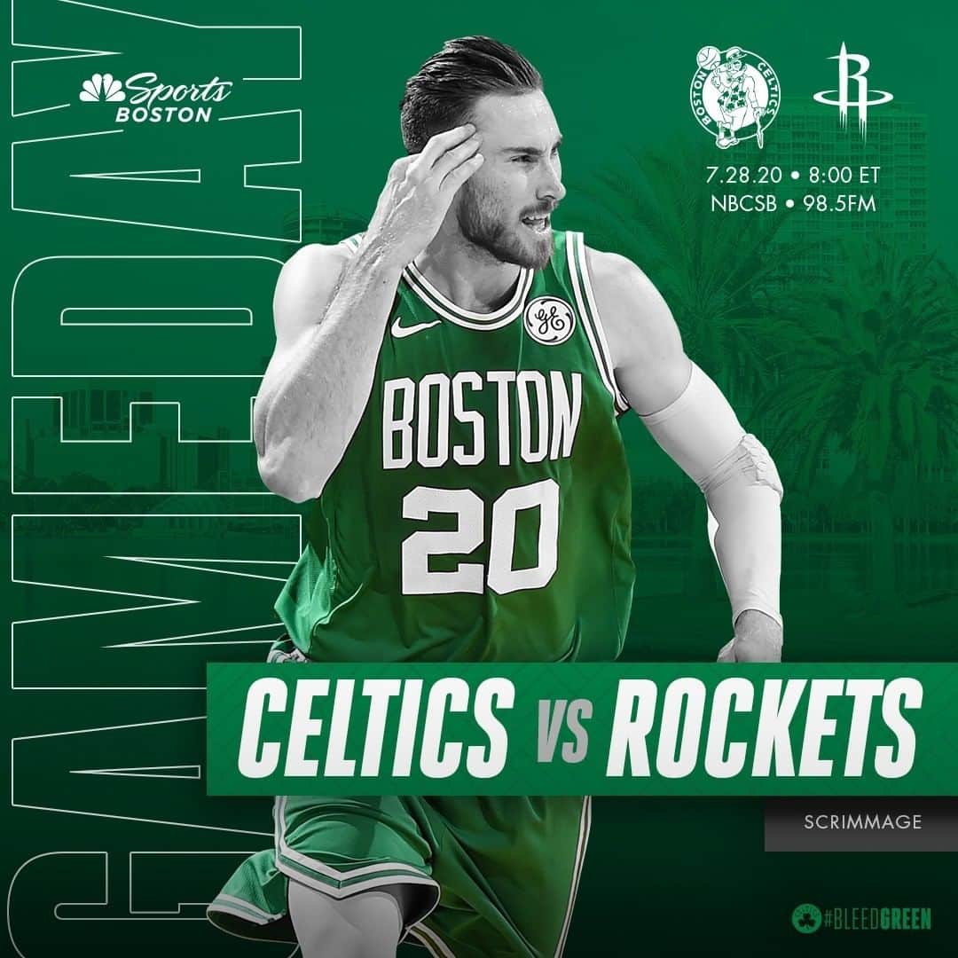 ボストン・セルティックスさんのインスタグラム写真 - (ボストン・セルティックスInstagram)「TONIGHT ☘️ #Celtics vs @houstonrockets , 8:00 p.m. on @nbcsboston  #HOU #BleedGreen #LetsGoCeltics」7月28日 22時29分 - celtics