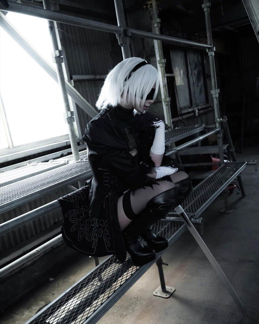 ももかわのインスタグラム：「#nierautomata #nierautomatacosplay #2b」