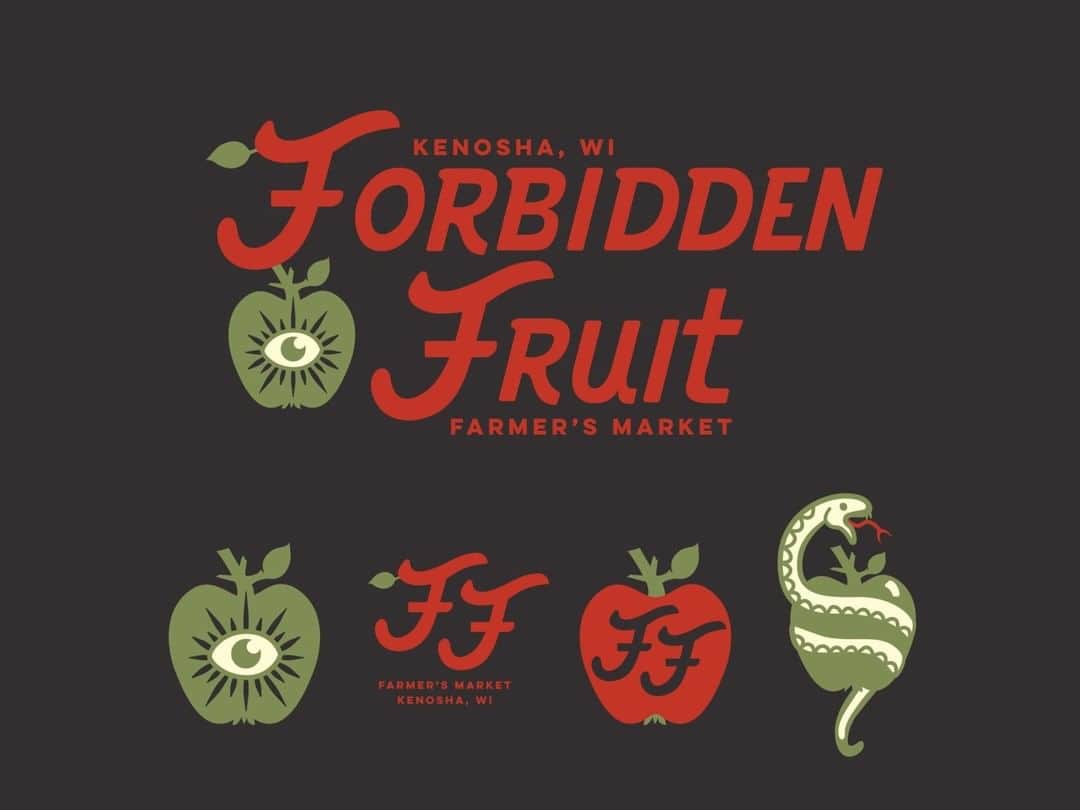 Dribbbleさんのインスタグラム写真 - (DribbbleInstagram)「Forbidden Fruit Farmer's Market by Kate Libby ⠀ ⠀ #dribbble #design #branding #logo #logodesign #dribbblers」7月28日 18時02分 - dribbble
