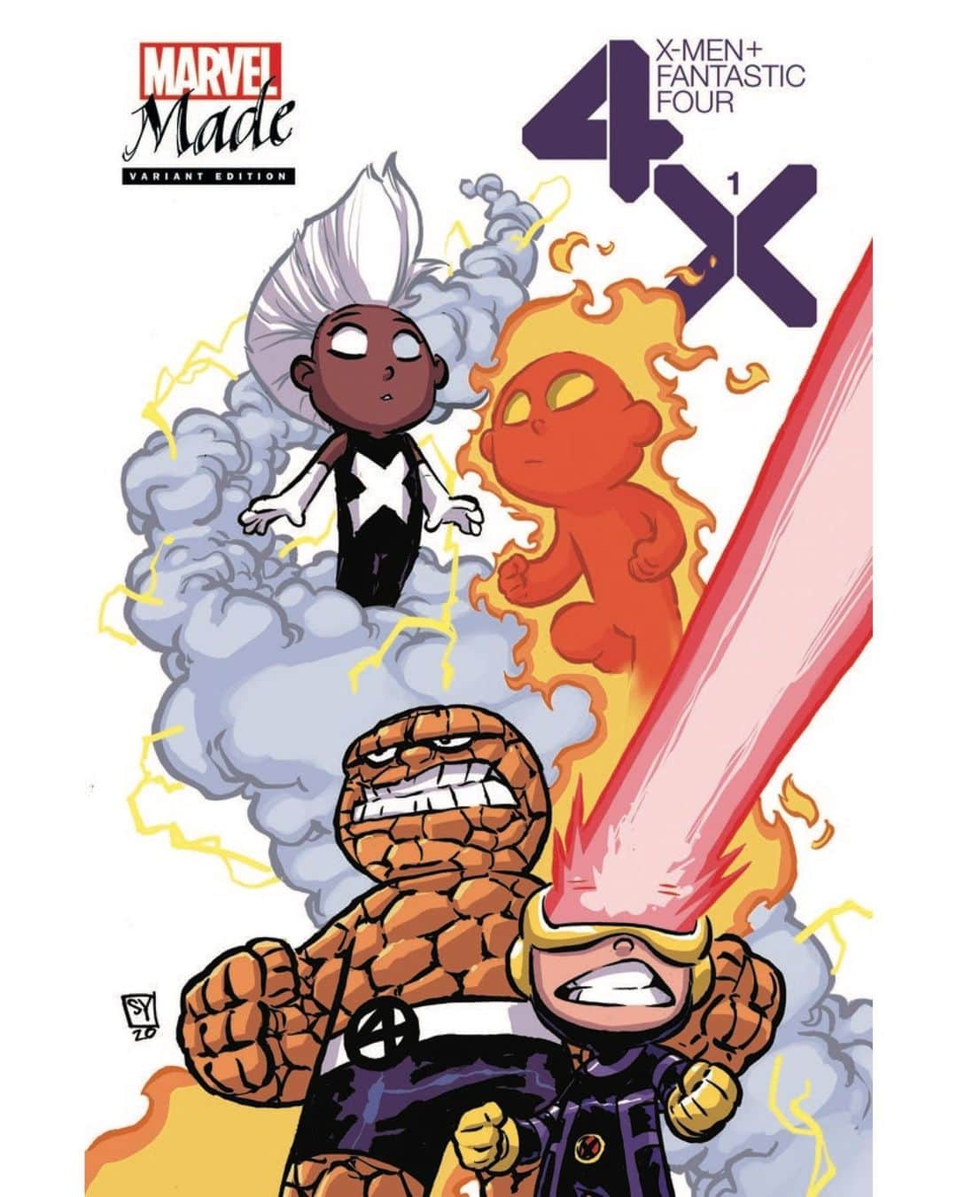 Marvel Entertainmentさんのインスタグラム写真 - (Marvel EntertainmentInstagram)「This limited edition "X-Men/Fantastic Four" #1 variant by @SkottieYoung is exclusively available to existing Marvel Mastercard cardholders as part of the #MarvelMade Skottie Young Premier Bundle, now on MarvelMade.net!  Marvel Mastercard cardholders, check your email to take advantage of this special offer.」7月29日 6時42分 - marvel