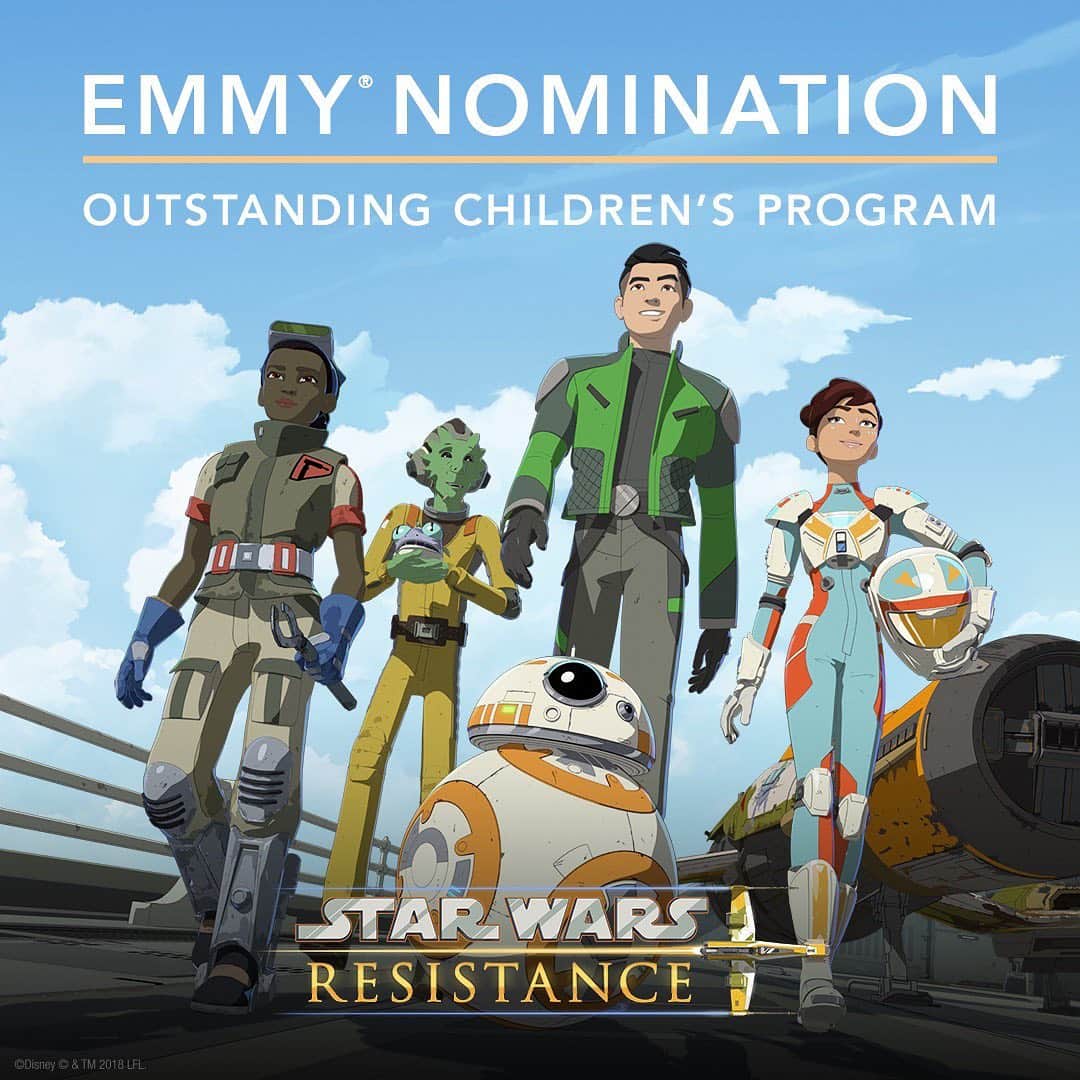 スター・ウォーズさんのインスタグラム写真 - (スター・ウォーズInstagram)「Congratulations to the Lucasfilm Animation team on their second Outstanding Children’s Program Emmy nomination for #StarWarsResistance!」7月29日 7時27分 - starwars