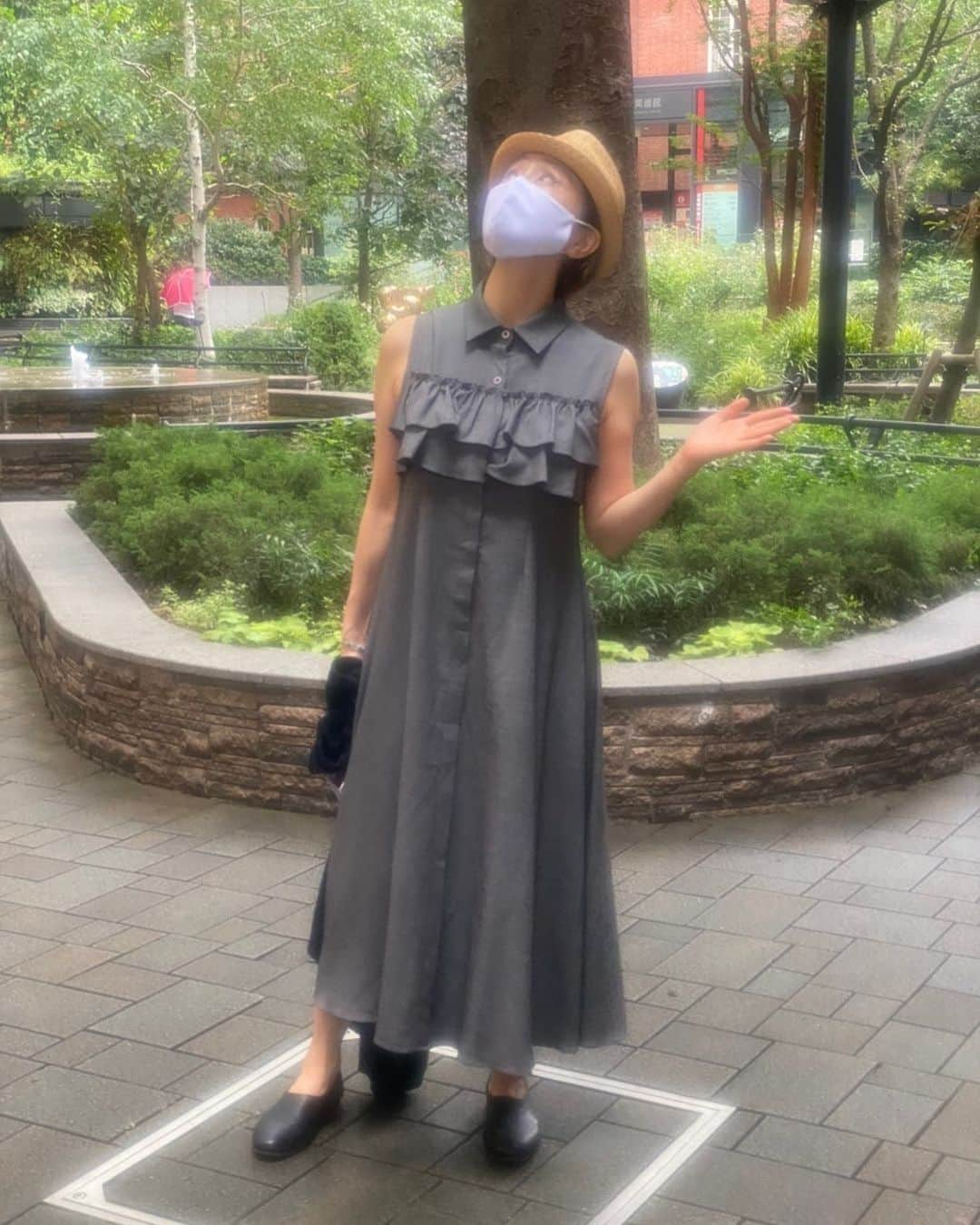 熊谷真実さんのインスタグラム写真 - (熊谷真実Instagram)「今日のワンピースは京都プレステージのともちゃんからのプレゼント！ 可愛かった！自分で言ってごめんなさい、 #熊谷真実#京都プレステージ #ワンピース大好き#帽子も好き 梅雨終わって欲しい」7月28日 23時08分 - mami_kumagai310