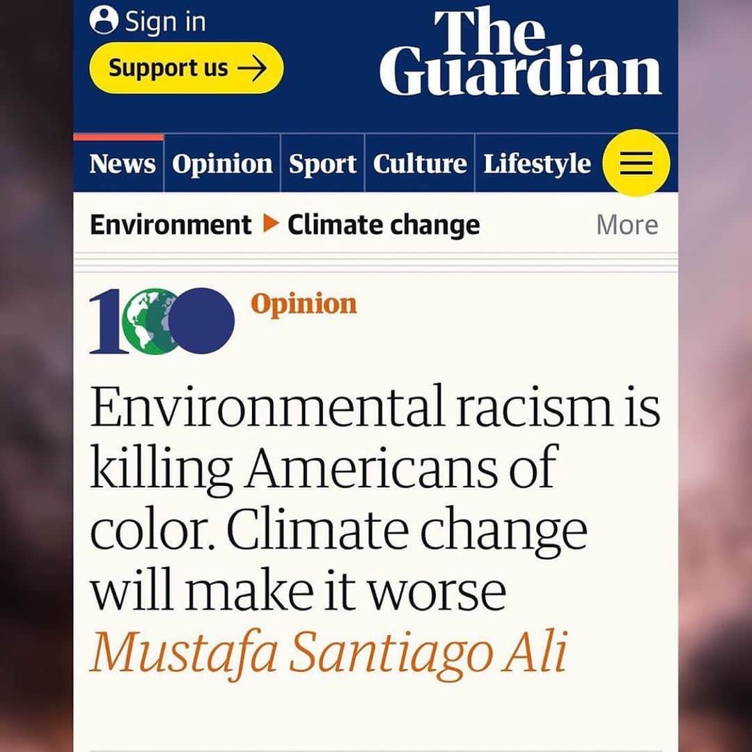 マリン・アッカーマンさんのインスタグラム写真 - (マリン・アッカーマンInstagram)「Repost from @green4ema • Link in bio for the full article: “The late congressman John Lewis warned: ‘When we take our air, waters and land for granted; when we show a simple lack of respect for nature and our environment, we unmake God’s good creation. Humanity is the most important endangered species under threat from climate change and yet we flood our ecology with poisons and pollution.’” #environmentaljustice#pollution#environmentalracism#climatechange#climatejustice#climateaction#greenliving #sustainableliving」7月28日 23時11分 - malinakerman