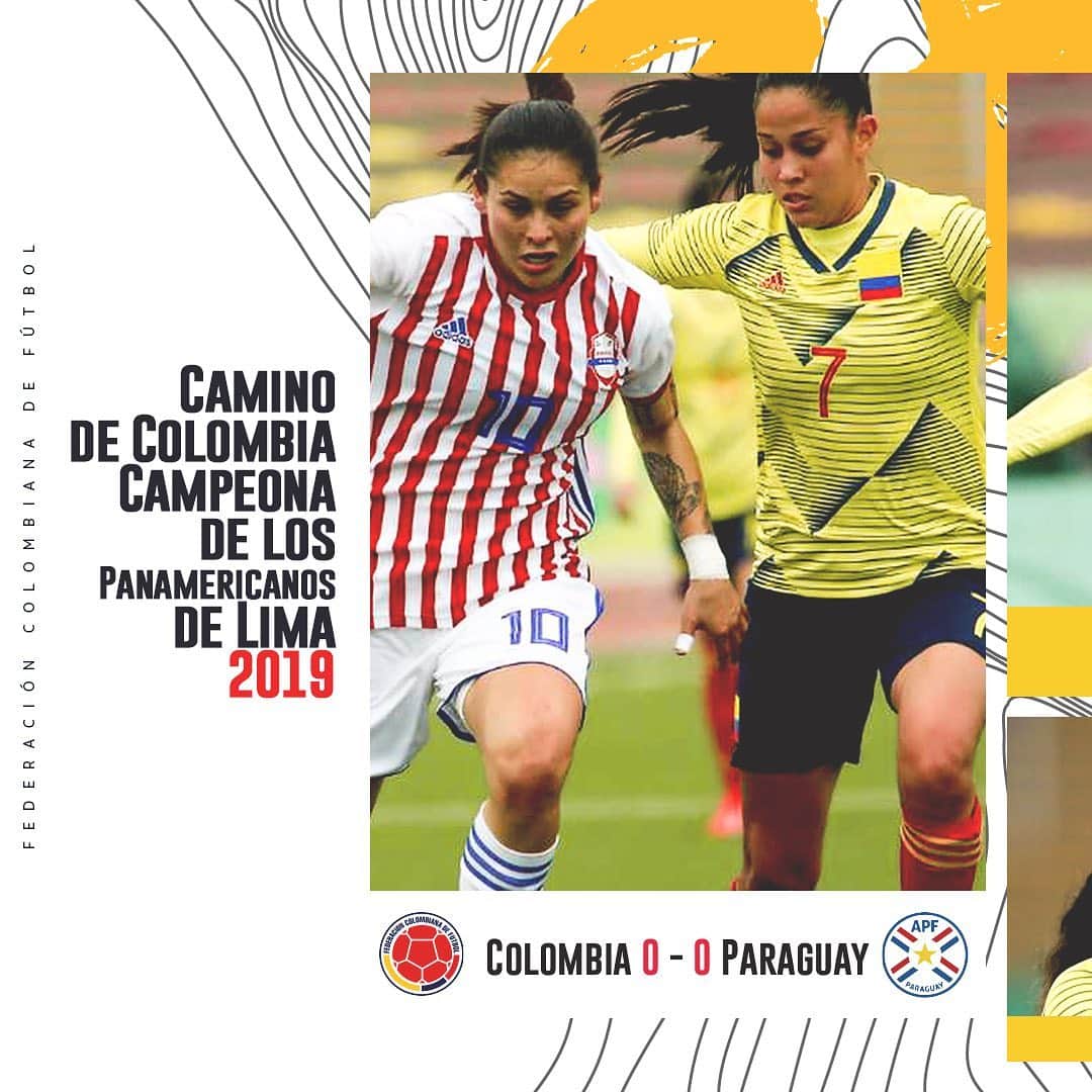 サッカー コロンビア代表チームのインスタグラム：「Hace un año fue nuestro debut en los Juegos Panamericanos de Lima 2019.   Este fue el camino que recorrieron nuestras guerreras para ser campeonas 🇨🇴 🙌🏼   🏆🏆🏆🏆🏆」