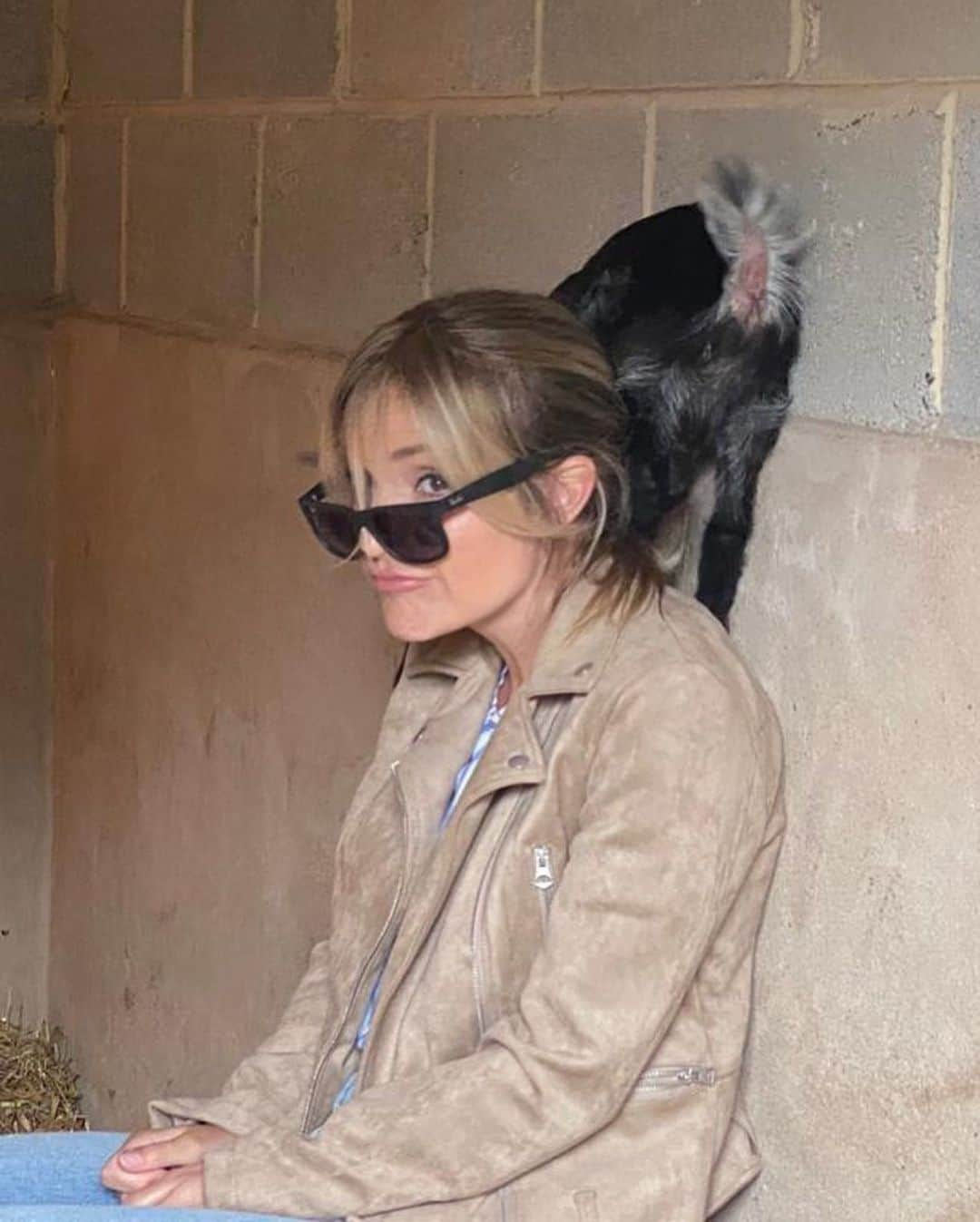 ヘレン・スケルトンさんのインスタグラム写真 - (ヘレン・スケルトンInstagram)「Insta versus reality .....not sure how, but no goat did any of it’s business down my back during this. Lucky escape.  @onthefarmc5 @cannonhallfarm continues this eve xxxx #goats #farms #farminglife #presenters #telly #rural #rurallife #goats #babygoats #animals #cannonhallfarm」7月29日 0時33分 - helenskelton