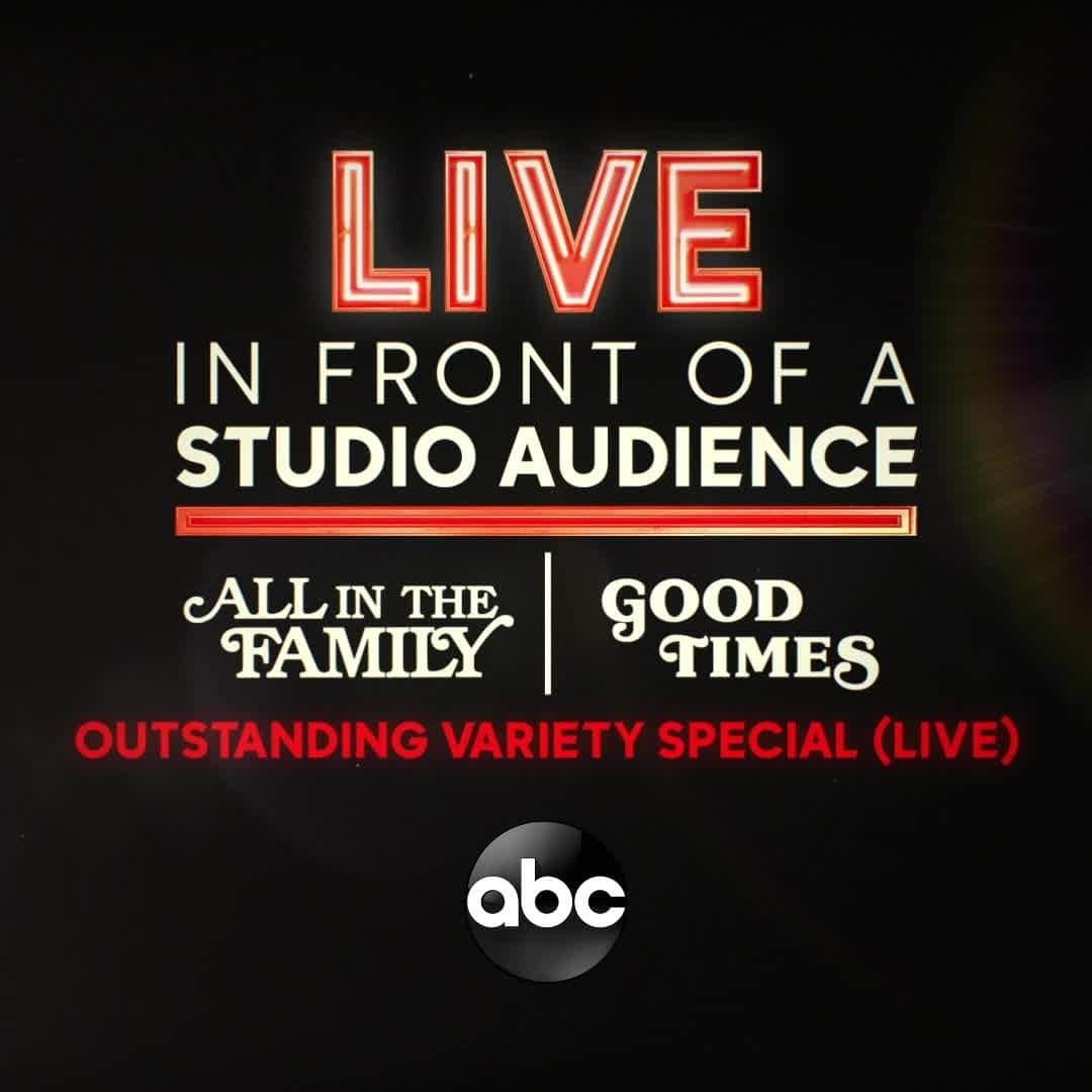 アメリカン・ブロードキャスティング・カンパニーのインスタグラム：「Congrats to #LiveInFrontOfAStudioAudience on their #Emmy nomination for Outstanding Variety Special (Live)!」