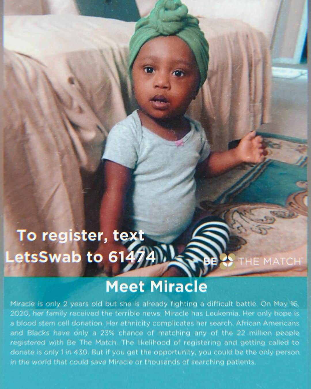 エイミー・ファムさんのインスタグラム写真 - (エイミー・ファムInstagram)「❤️ Text “LetsSwab” to 61474 to register for @bethematch and possibly save a life like Miracle’s or Brandi’s ❤️」7月29日 1時34分 - iamamypham