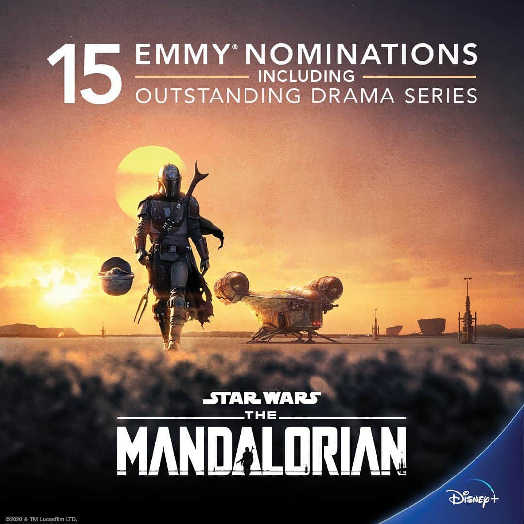 スター・ウォーズさんのインスタグラム写真 - (スター・ウォーズInstagram)「#TheMandalorian is nominated for 15 Emmy® Awards including “Outstanding Drama Series.”」7月29日 1時58分 - starwars