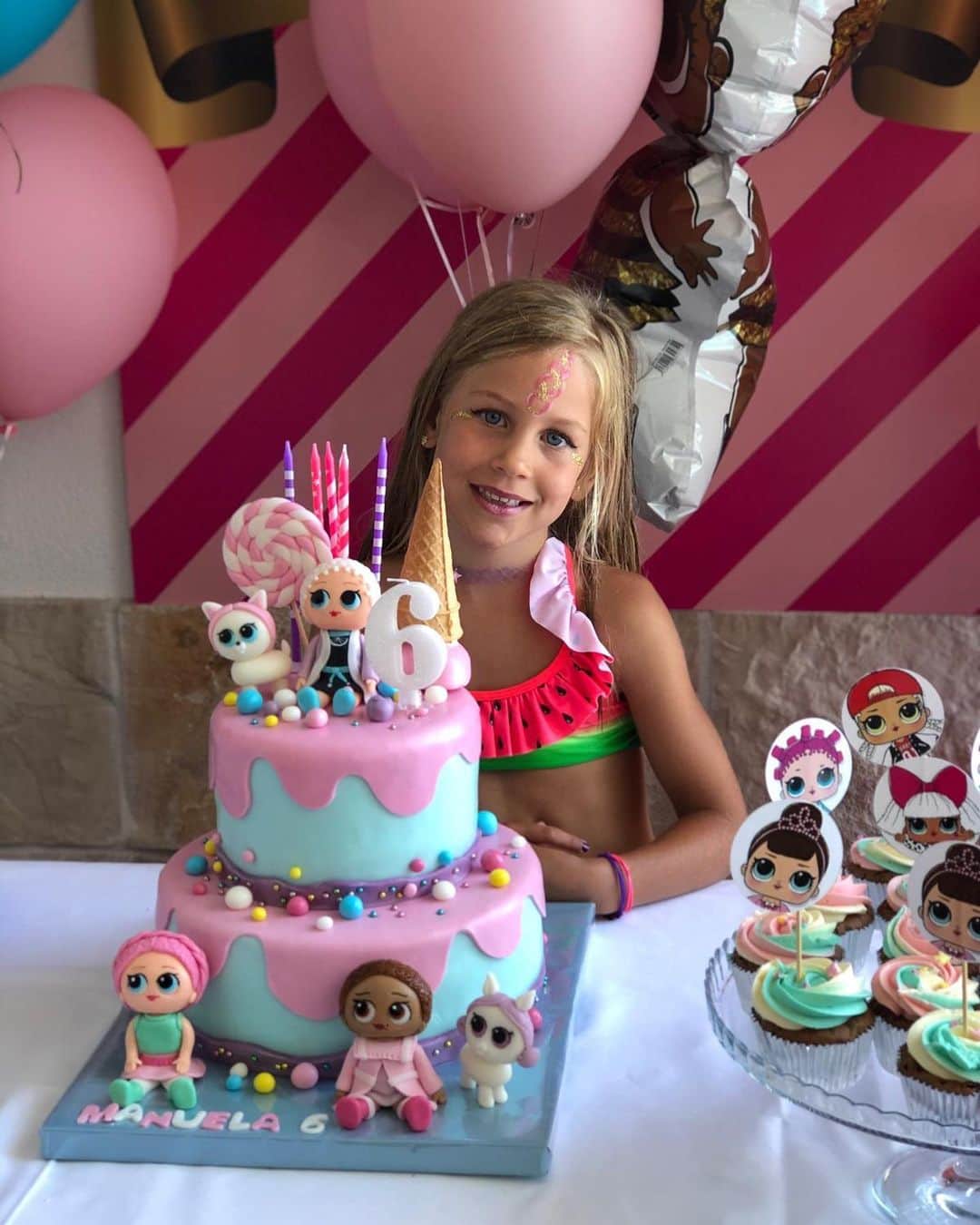 イヴァン・ペリシッチのインスタグラム：「Sritan ti rođendan lipotice naša 🥰 .. #VolimoTePuno #Manuela #6 #LOL #HappyBirthday 🎂🎈🎉🎁」