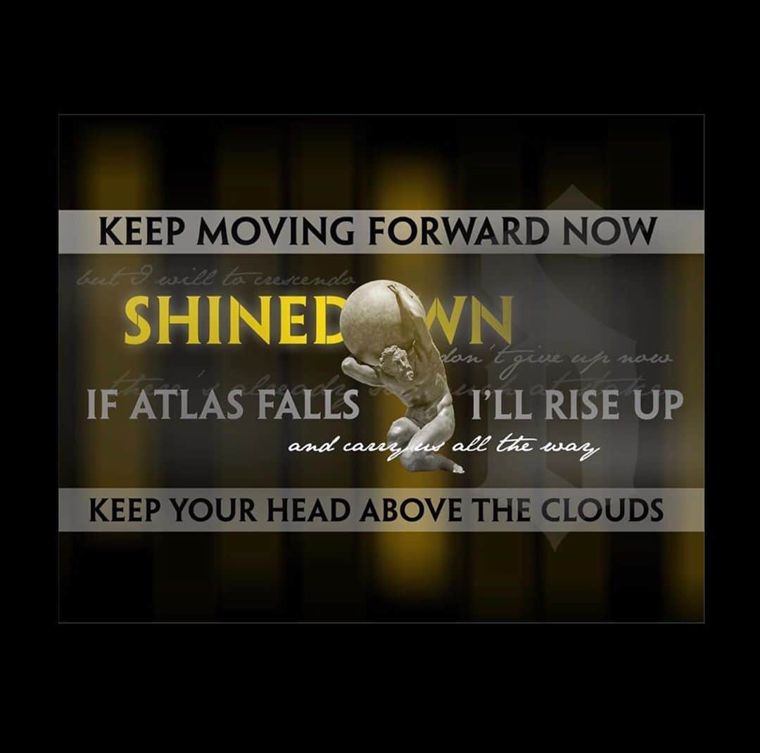 Shinedownさんのインスタグラム写真 - (ShinedownInstagram)「Our “Atlas Falls Lyric Art Challenge” continues 🙌🌎. In effort to inspire others to stand tall and show optimism during this time, we’re challenging you to create lyric art for our song #AtlasFalls. Share your favorite lyrics creatively for a chance to be featured using #AtlasFallsLyricArt.  🎨 By:  @roxxsh_letters  @mommy.hollywood  @connor_button_22 @mistymrains  @src_graphix  @melissagomes1989  @toddmyersartandcigars  #turnituptuesday #optimism #westandtall #shinedownnation #lyricartchallenge」7月29日 2時13分 - shinedown