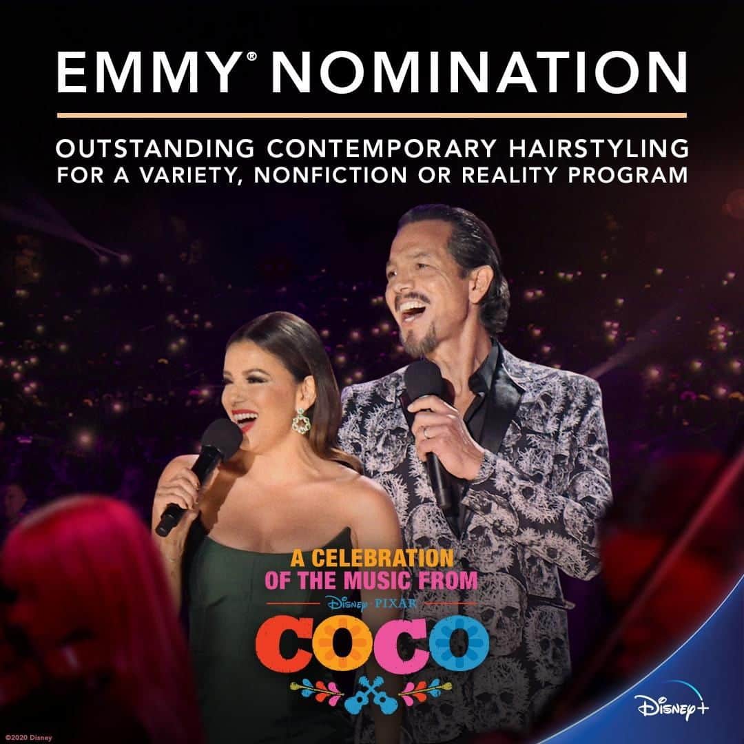 Disney Pixarさんのインスタグラム写真 - (Disney PixarInstagram)「#DisneyPlus received 19 Emmy® Awards Nominations this morning, including “Outstanding Contemporary Hairstyling For A Variety, Nonfiction Or Reality Program" for A Celebration of the Music from Coco. #Emmys2020」7月29日 2時20分 - pixar