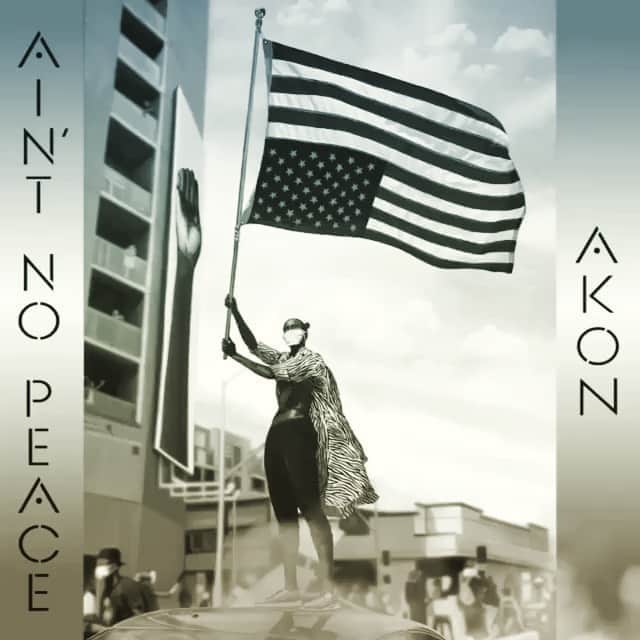 エイコンのインスタグラム：「#AintNoPeace out Friday https://vydia.ffm.to/aintnopeace art by @fridadavidssonart and thank you @SinnGinn for standing up!!!!」
