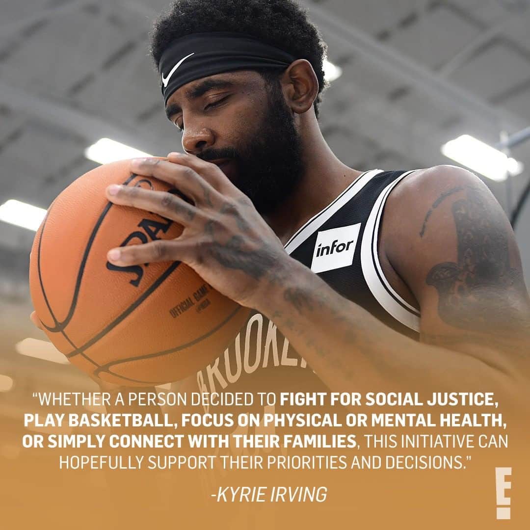 E! Onlineさんのインスタグラム写真 - (E! OnlineInstagram)「Brooklyn Nets point guard Kyrie Irving has pledged $1.5 million to #WNBA players who opted out of the 2020 season. ❤️(📷: Getty)」7月29日 4時01分 - enews