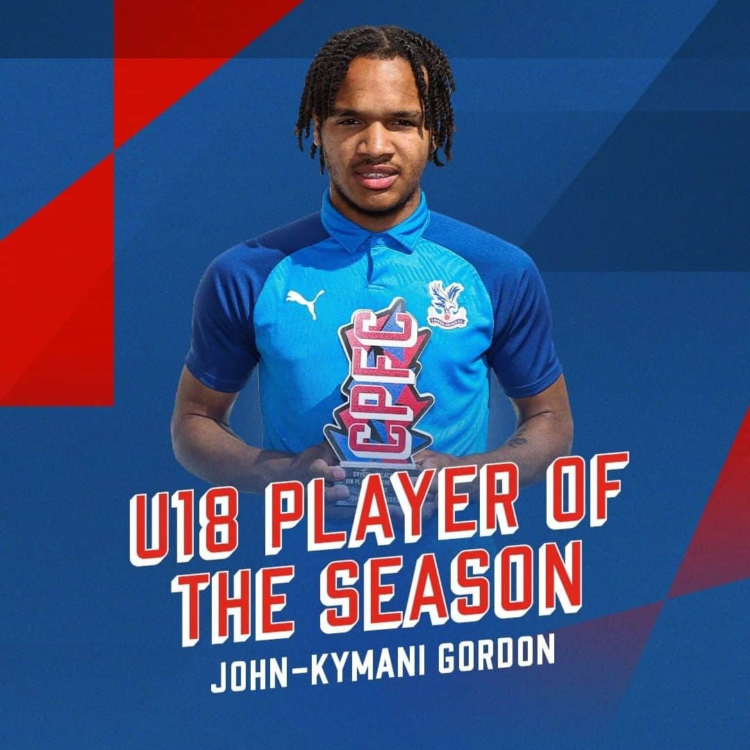 クリスタル・パレスFCさんのインスタグラム写真 - (クリスタル・パレスFCInstagram)「🏆 The 2019/20 U18 Player of the Season is John-Kymani Gordon!⁣ ⁣ ⁣ 👏 Keep doing what you're doing, JK! ⁣ ⁣⁣ #CPFC #PremierLeague #PL #PalaceAwards2020」7月29日 4時07分 - cpfc