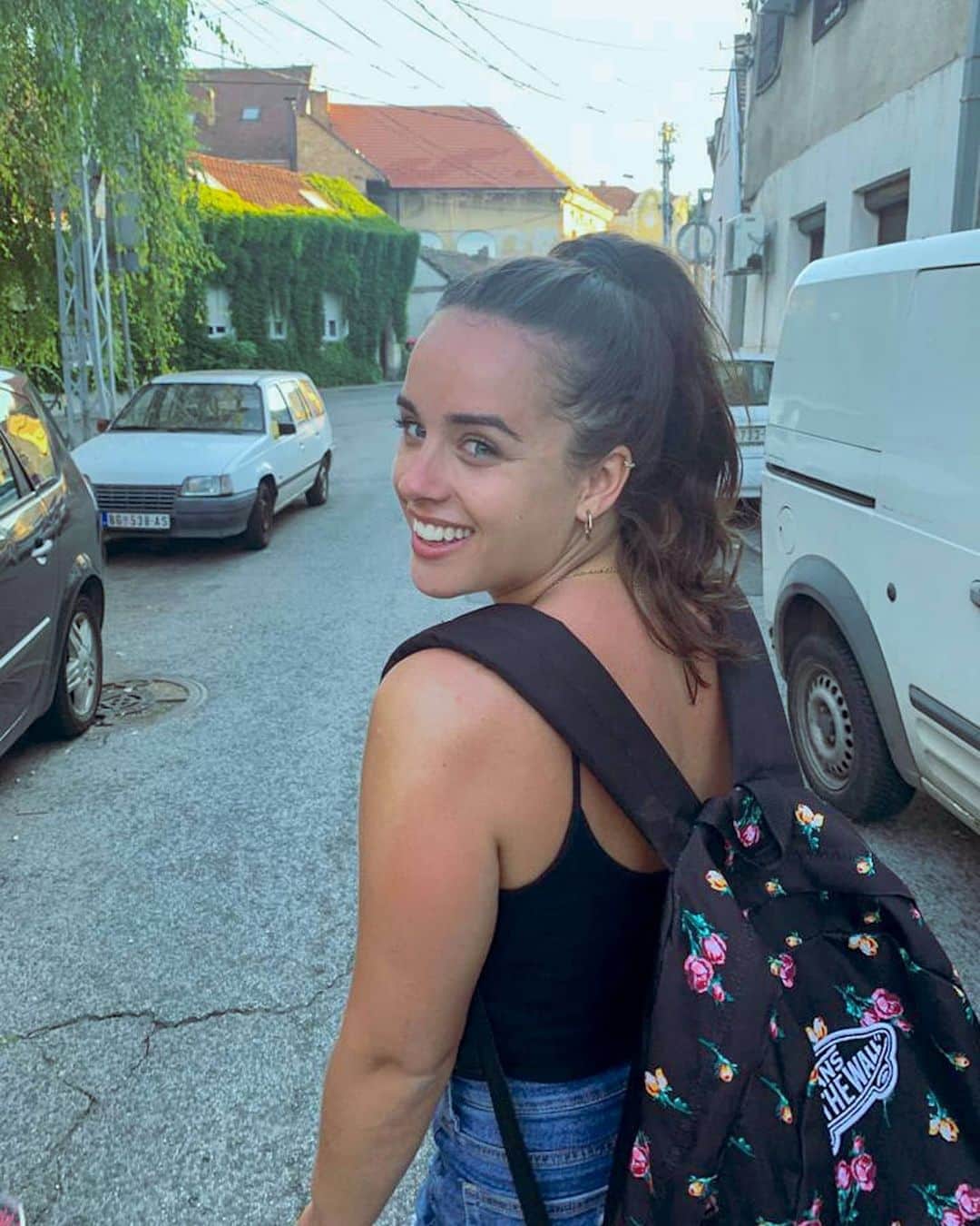 ジョージア・メイ・フットのインスタグラム：「Oops Dora the Explorer got a little sunburnt which is a complete rare occasion for me!  Serbia wasn't somewhere i ever considered coming to visit. But it has so much history and so many hidden gems 😍 It will always be a special place to me now. 🇷🇸 💜」