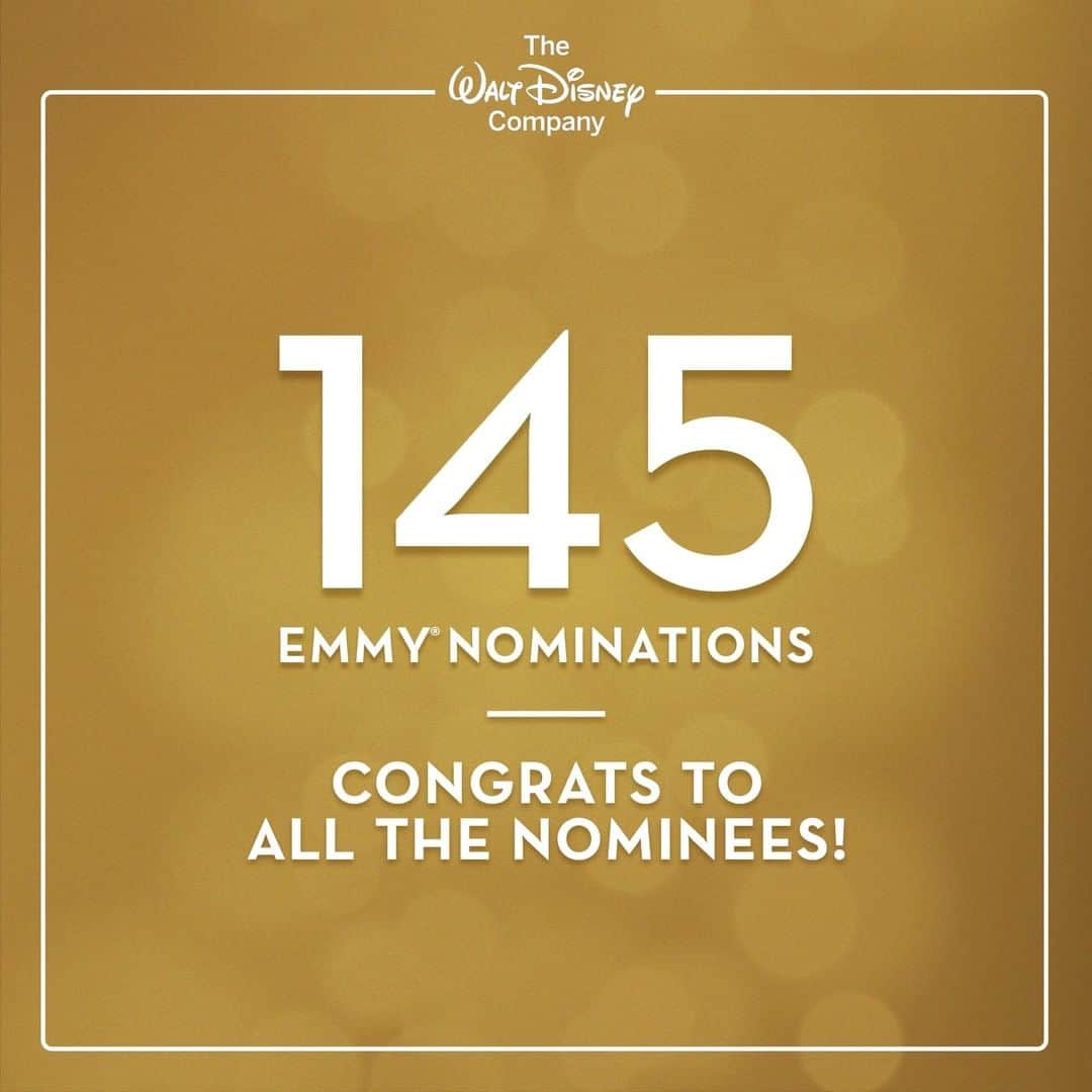 Disneyさんのインスタグラム写真 - (DisneyInstagram)「From @DisneyPlus, @Hulu, @ESPN, @ABCNetwork, @FXNetworks, and more – The Walt Disney Company received 145 nominations for the 2020 Primetime Emmy Awards. Link in bio for more.」7月29日 10時00分 - disney
