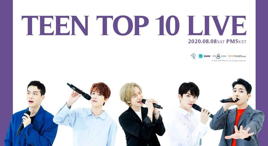 【公式】TEEN TOPさんのインスタグラム写真 - (【公式】TEEN TOPInstagram)「TEEN TOP 10 LIVE 2020.08.08 SAT 5PM(KST)  #틴탑 #TEENTOP #TEENTOP10 #TEENTOP10_LIVE」7月29日 10時37分 - official_teentop